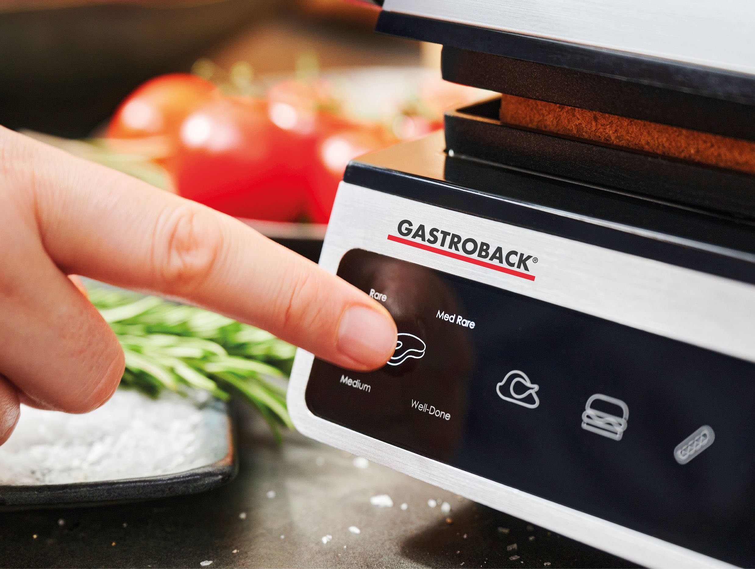 Gastroback Kontaktgrill 42542 Design BBQ Advanced Smart, 2000 W – Bild 3 von 5