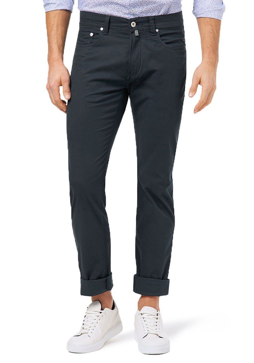 Pierre Cardin 5-Pocket-Hose Lyon Tapered Flachgewebe günstig online kaufen