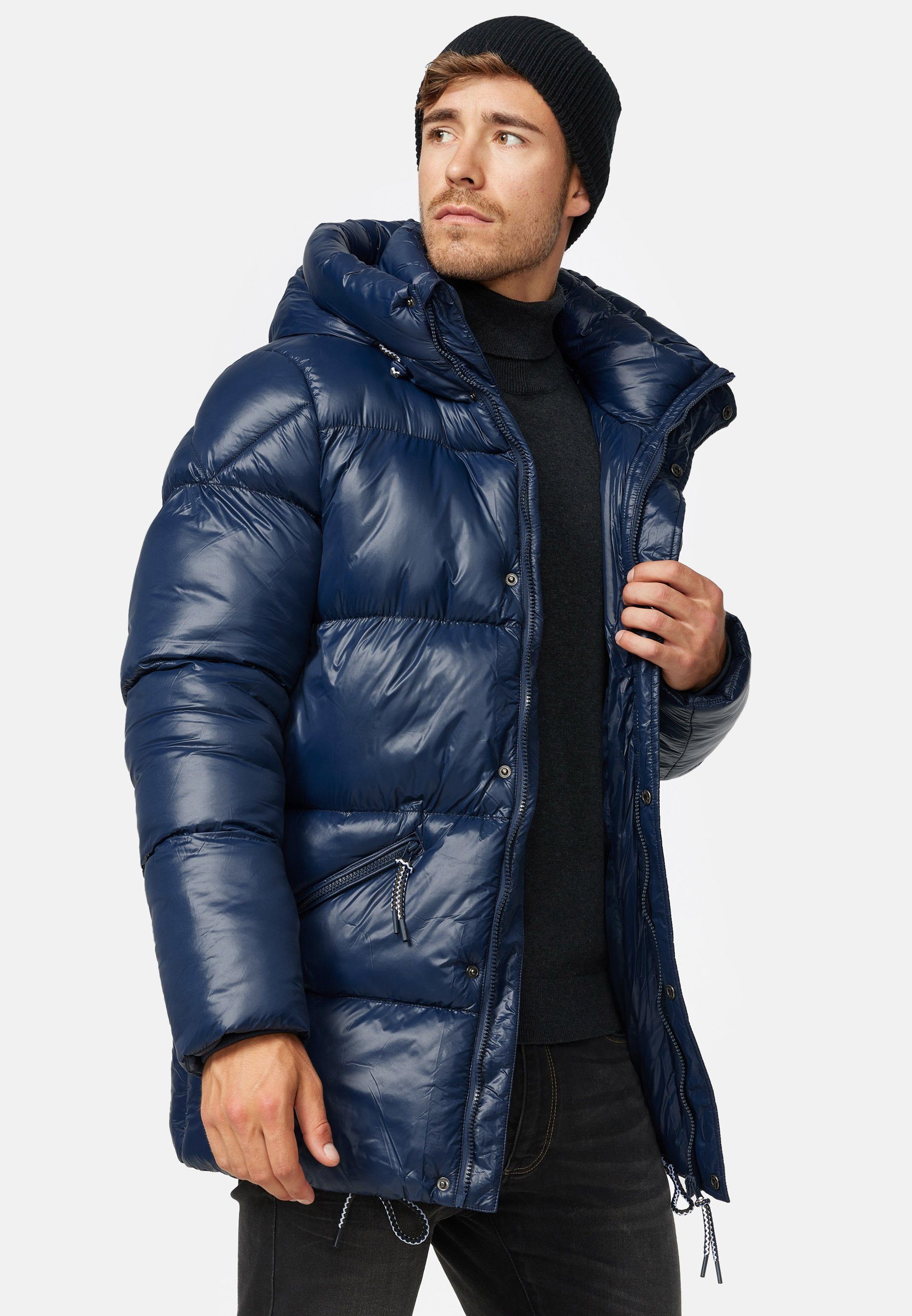 Indicode Winterjacke Local Navy