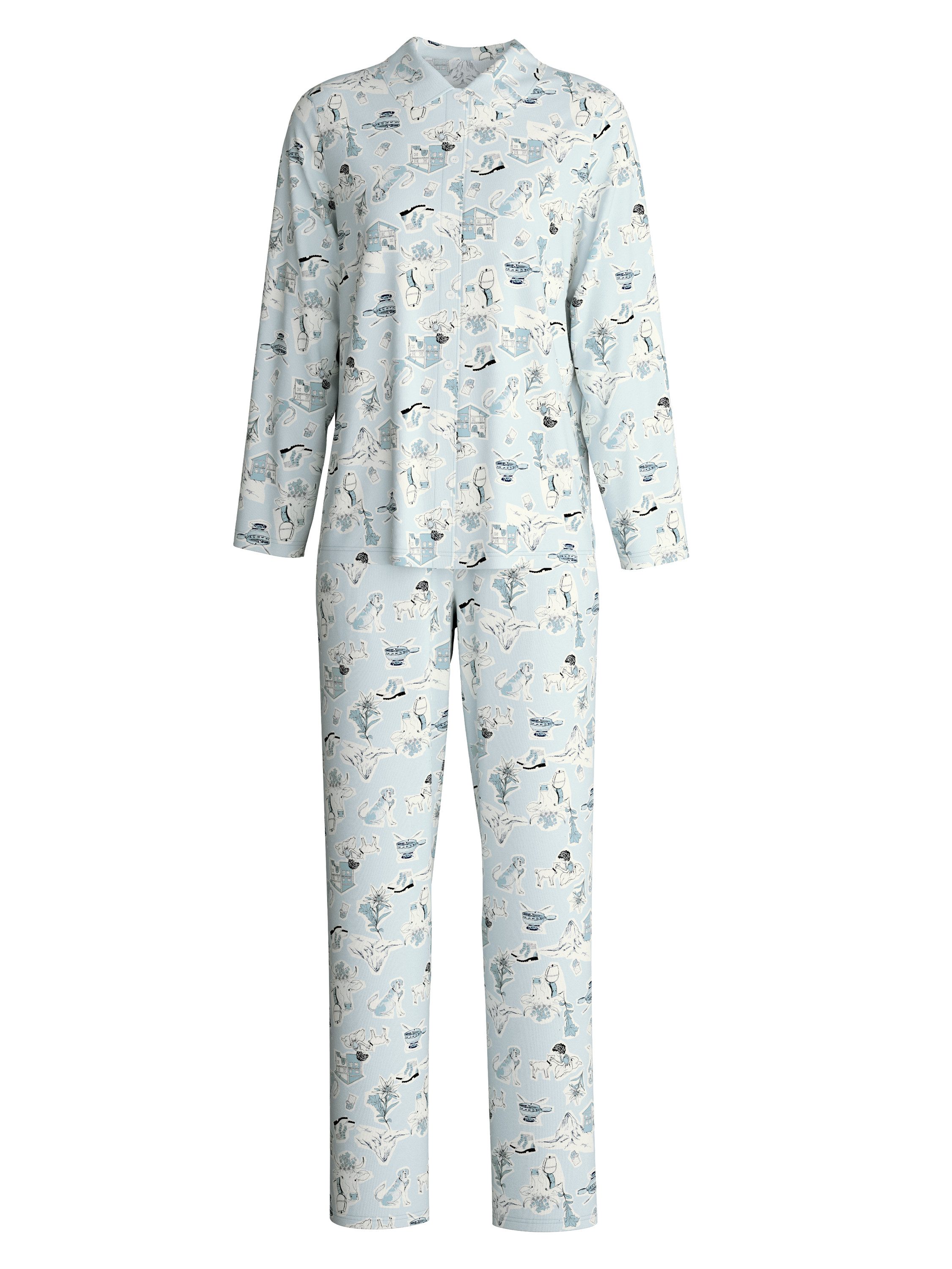 CALIDA Pyjama Swiss Resort Damen (2 tlg) günstig online kaufen