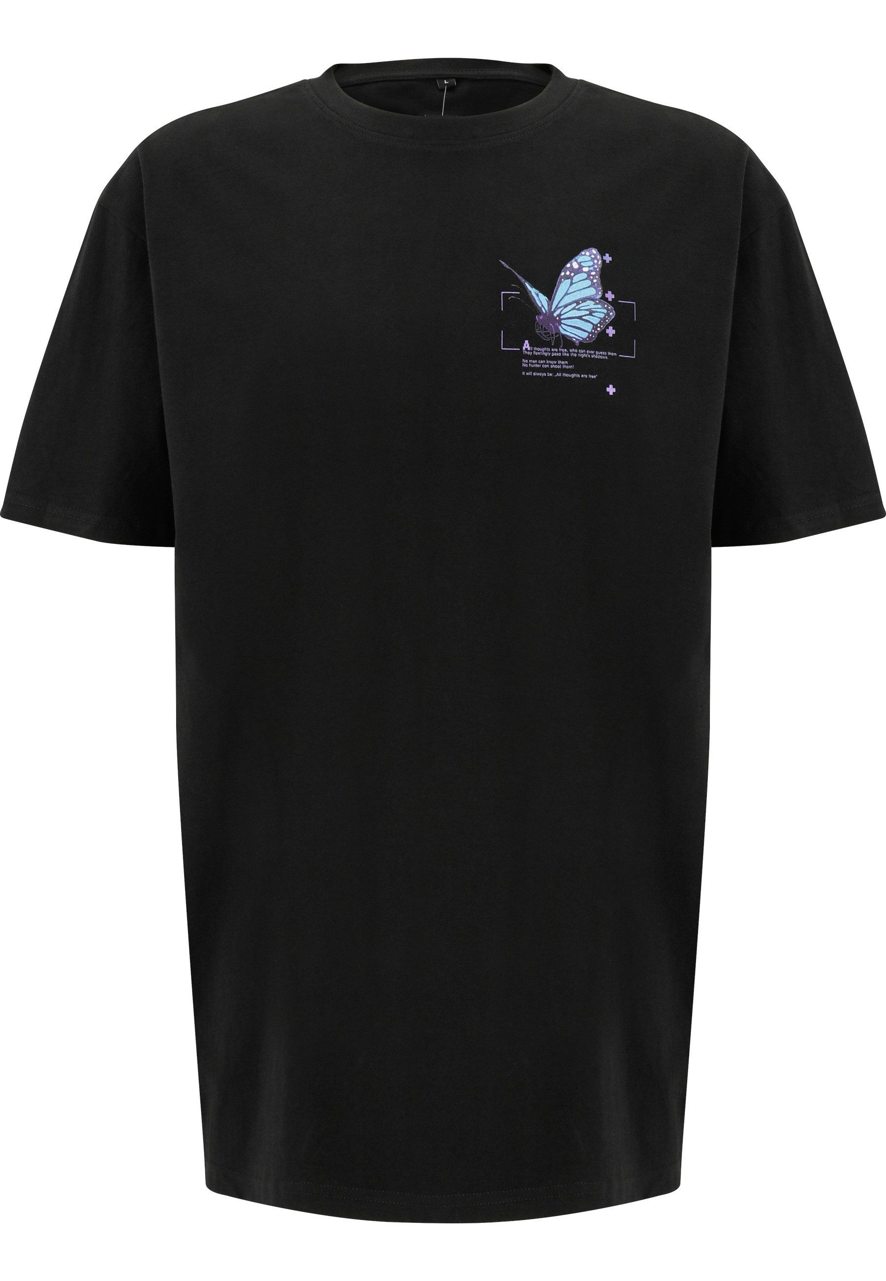 Upscale by Mister Tee T-Shirt Upscale by Mister Tee Herren Grid Head Butterfly Oversize Tee (1-tlg)