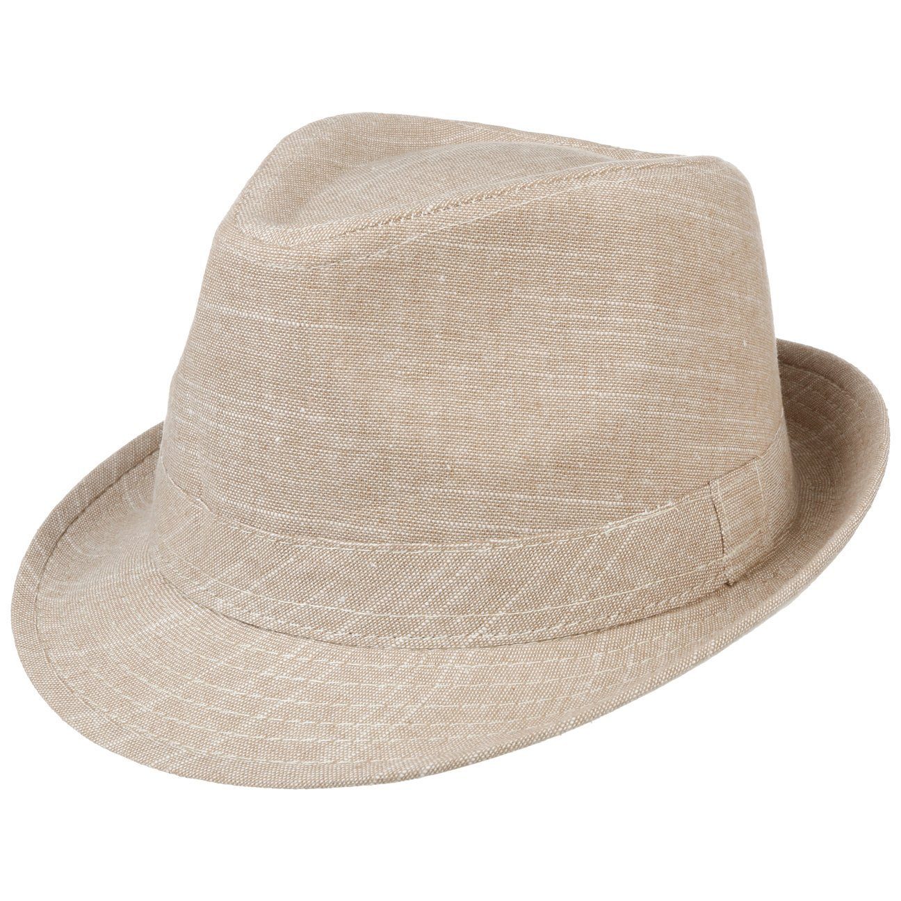 Lipodo Sonnenhut (1-St) Stofftrilby mit Futter beige