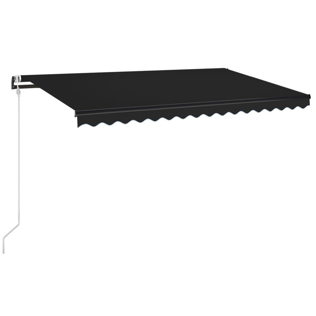 vidaXL Markise 450 x 350 cm Gelenkarmmarkise Automatisch 450x350 cm Anthrazit Balkon