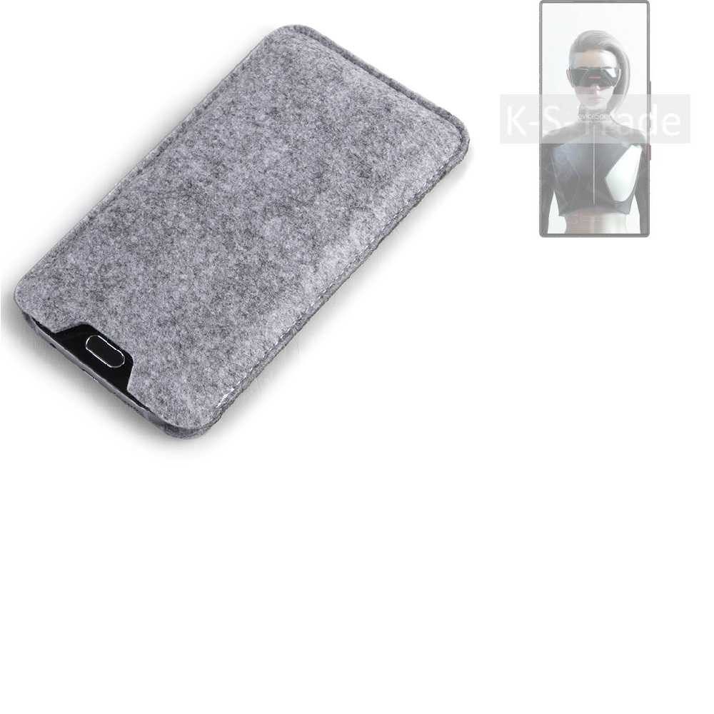 K-S-Trade Handyhülle für REDMAGIC 9S Pro+, Filz Handyhülle Schutzhülle Filztasche Filz Tasche Case Sleeve
