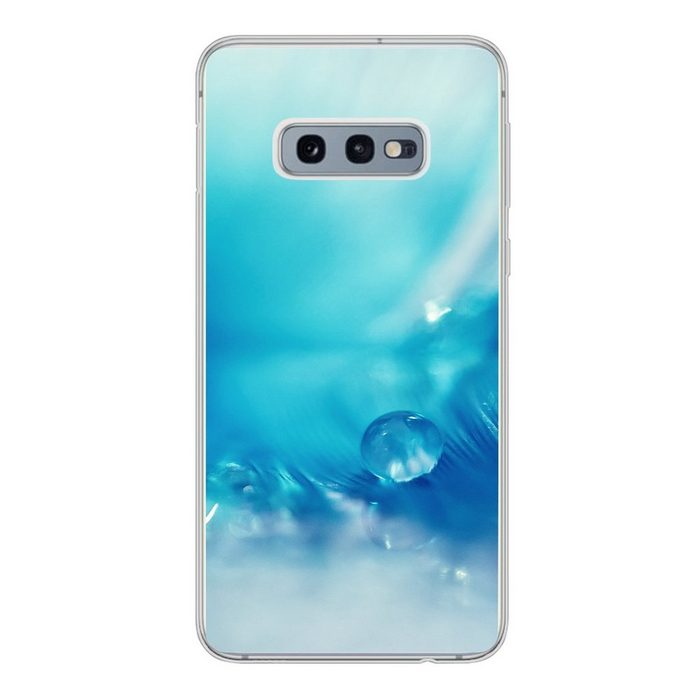 MuchoWow Handyhülle Feder Hintergrund mit Tau Phone Case Handyhülle Samsung Galaxy S10e Silikon Schutzhülle