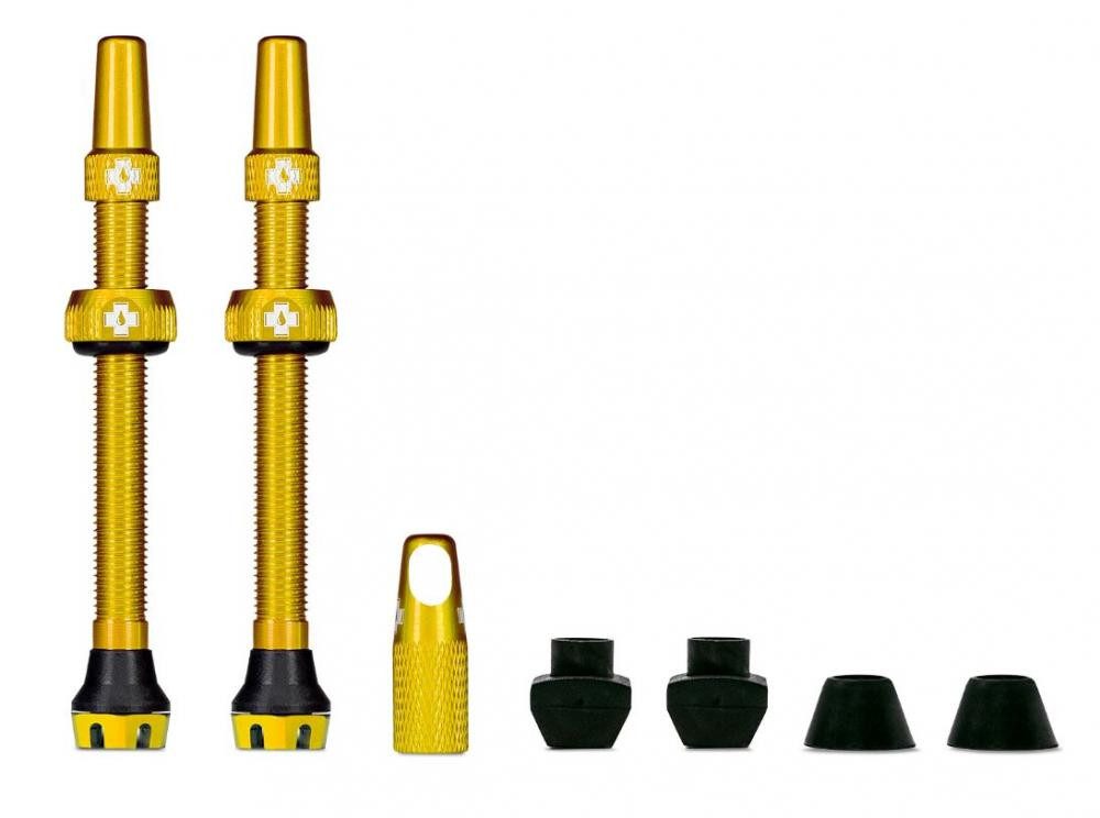 Muc-Off Fahrradreifen Muc Off Tubelessventil V2 SV 44mm gold Aluminium