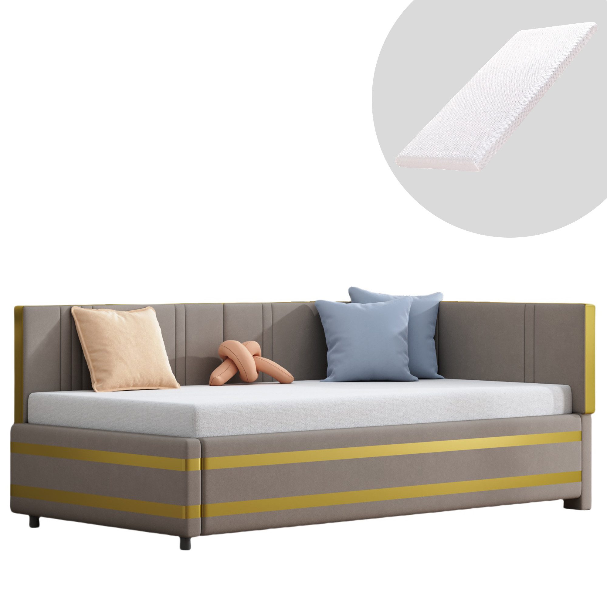 HAUSS SPOLE Schlafsofa 90x200cm Sofabett Multifunktionsbett günstig online kaufen