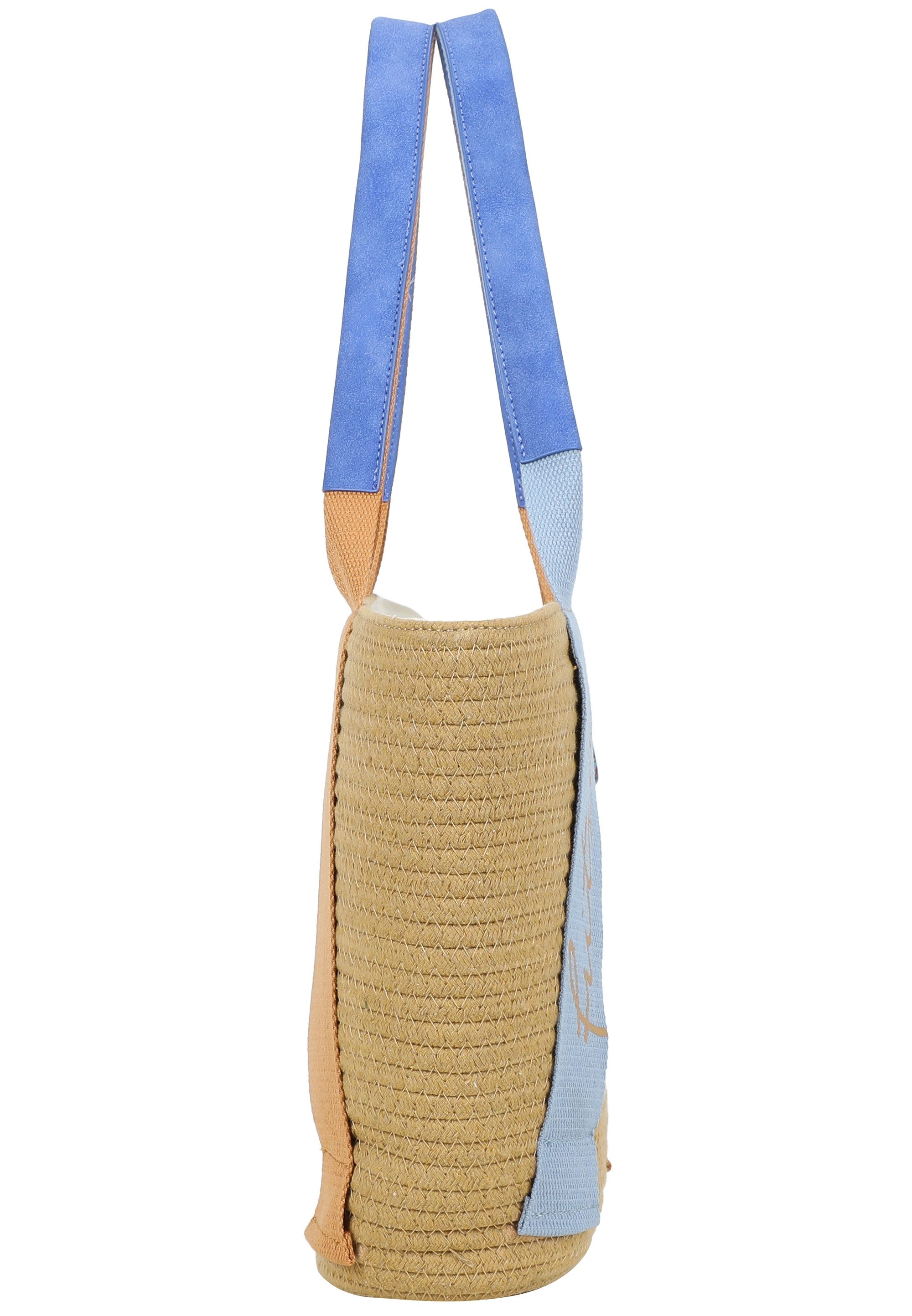 Fritzi aus Preußen Henkeltasche Happy Summer Shopper, mit Reißverschluss und Herz-Karabiner
