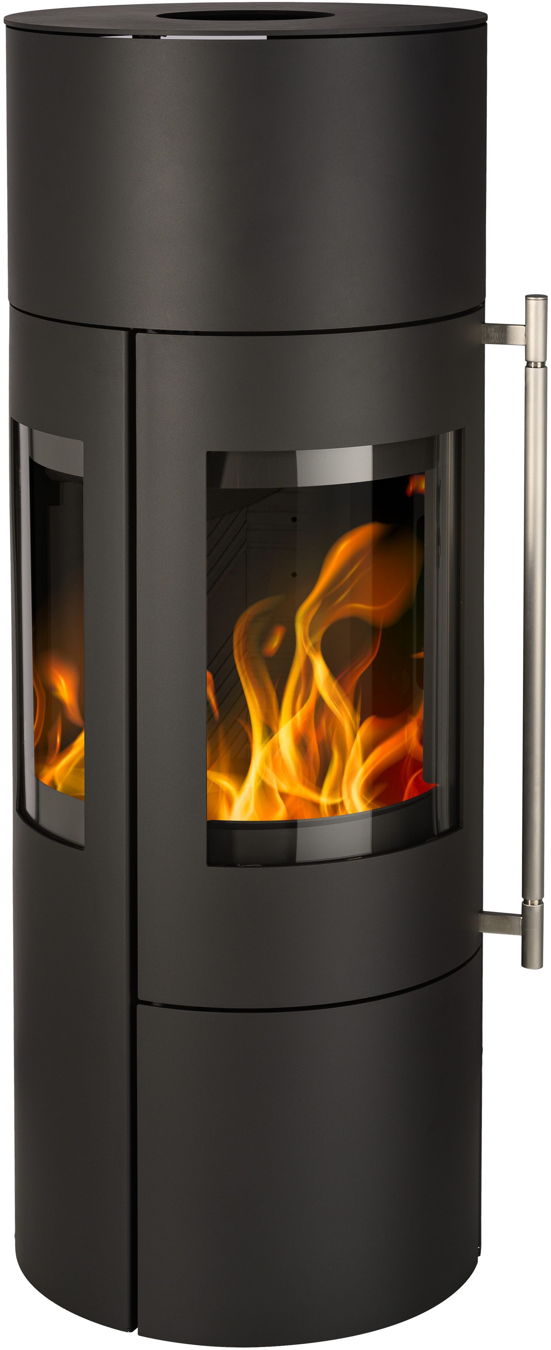 Haas + Sohn Kaminofen LUMINUS.l HSC*, tief-schwarz, Zeitbrand