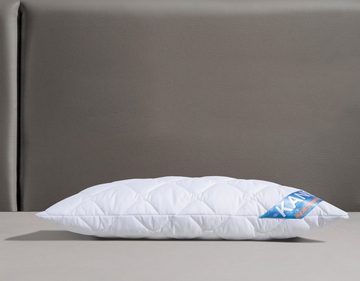 Kunstfaserkopfkissen Kansas, f.a.n. Schlafkomfort, Bezug: 100% Baumwolle, Kunstfaserkissen in 40x80 oder 80x80 cm, Kopfkissen aus Microfaser
