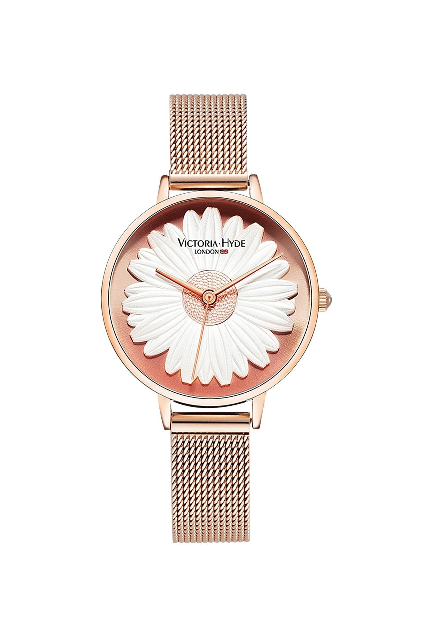 Victoria Hyde Quarzuhr Victoria Hyde Maida Vale Daisy Damen Basic Mesh-Armband, (1-tlg., Kein Set)