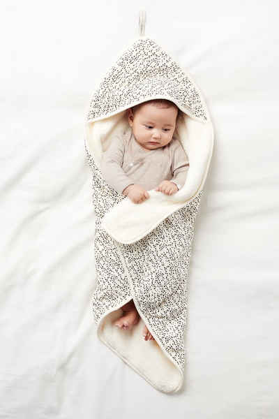 Noppies Babybademantel Noppies Umschlagtuch für Neugeborene, 100% Baumwolle, Kapuze, Keine verschluss