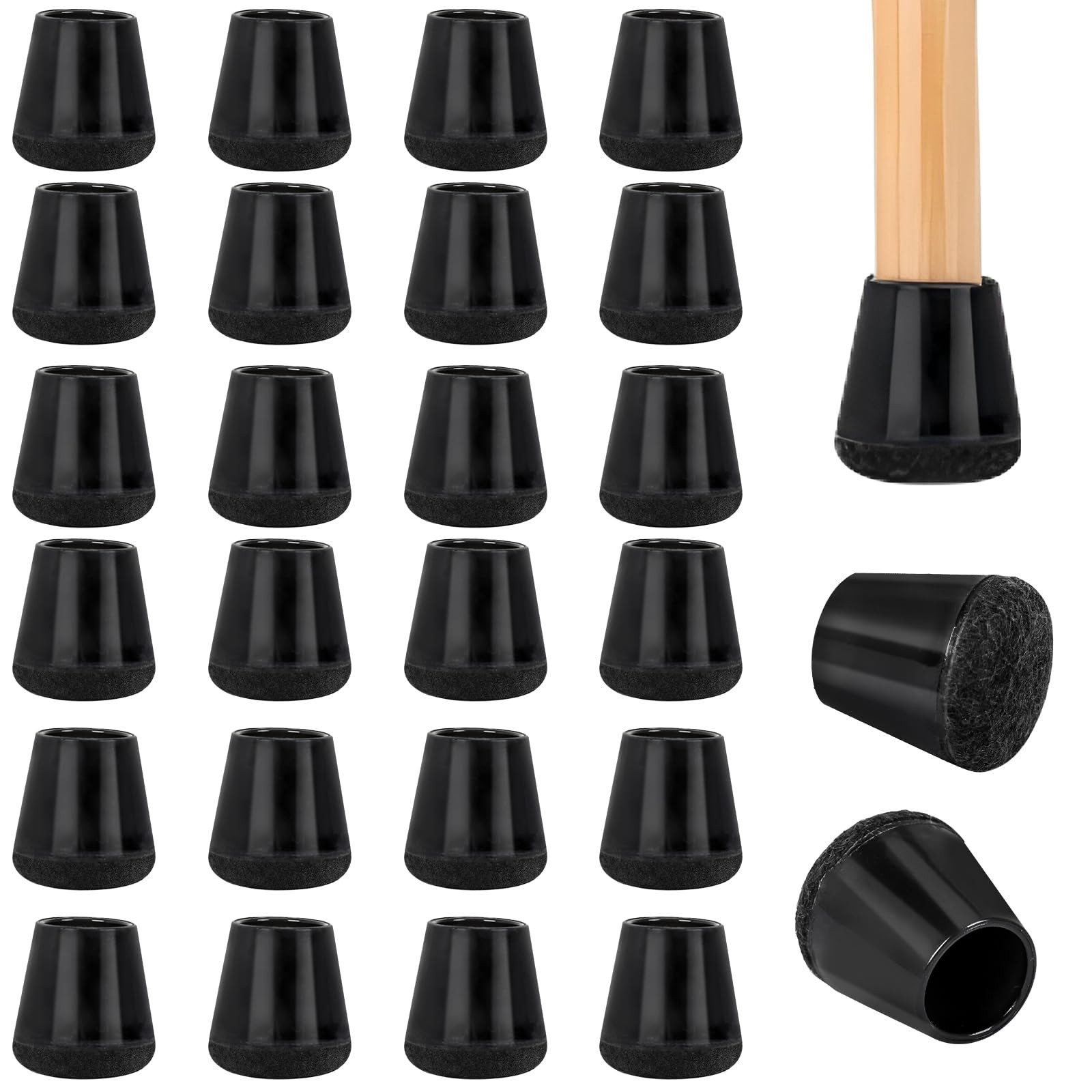 FOUORTUNATE-BEE Stuhlhusse Stuhlbeinkappen, Stuhlbeinschoner mit Filz, Schw günstig online kaufen