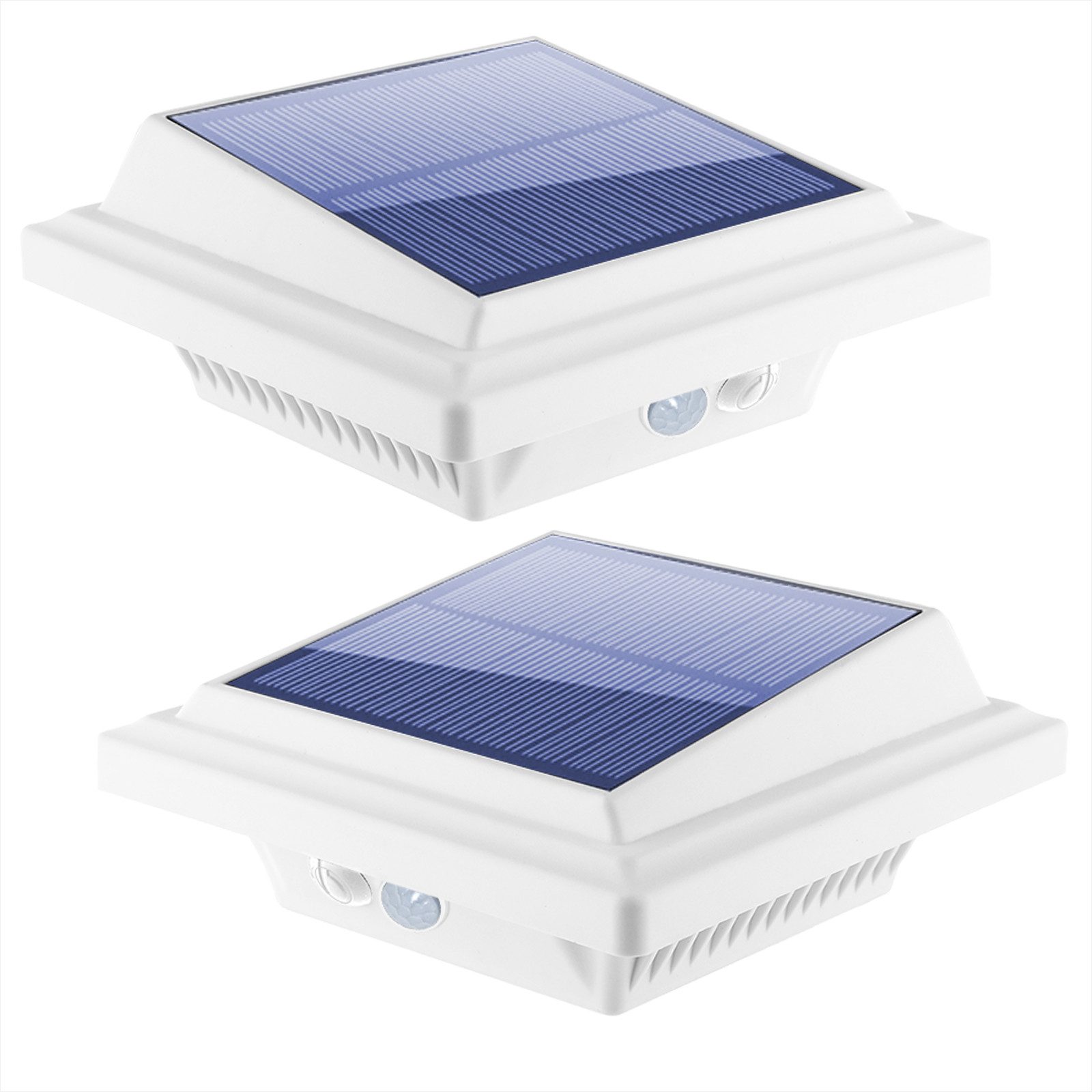 KingLux Dachrinnenleuchten 40LEDs Dachrinne Solarleuchte mit Bewegungsmelder, Bewegungsmelder, LED fest integriert, Warmweiss