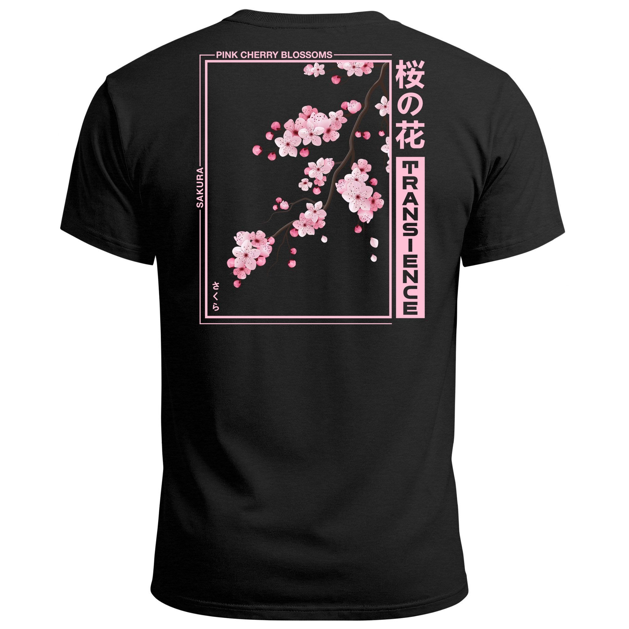 Neverless Print-Shirt Backprint TShirt Herren Japan Asien Kirschblüte Sakur günstig online kaufen