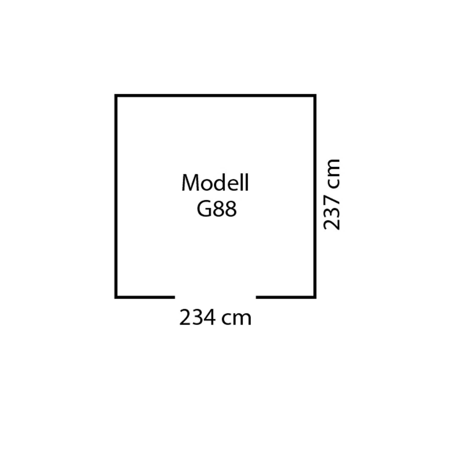 Gerätehaus silber Metall-Gartenmanager Globel "Dream Industries 88" m) (6,05 metallic