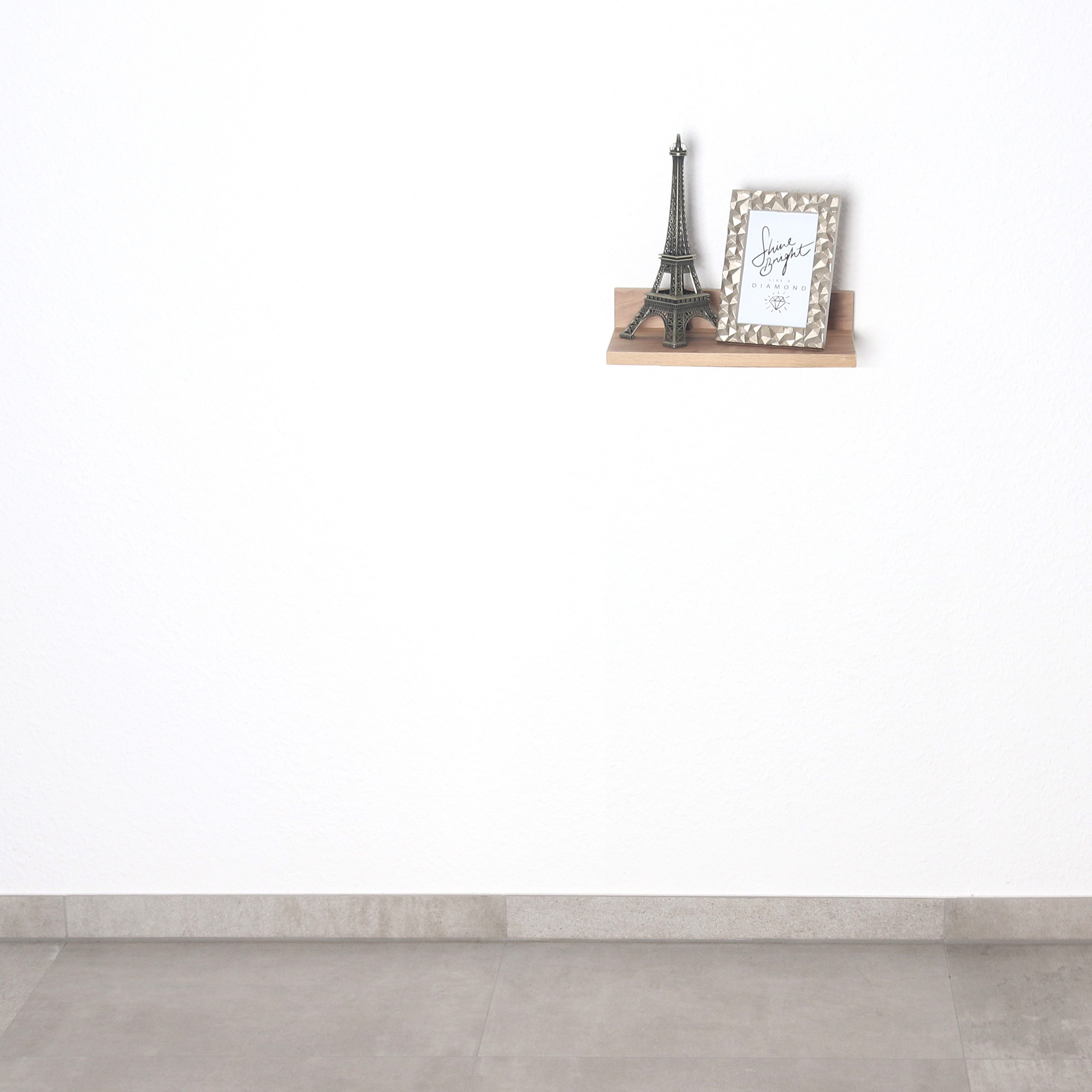 RICOO Wandboard WM057-EG, 1-tlg., schwebendes Wandregal Hängeregal Schweberegal an der Wand