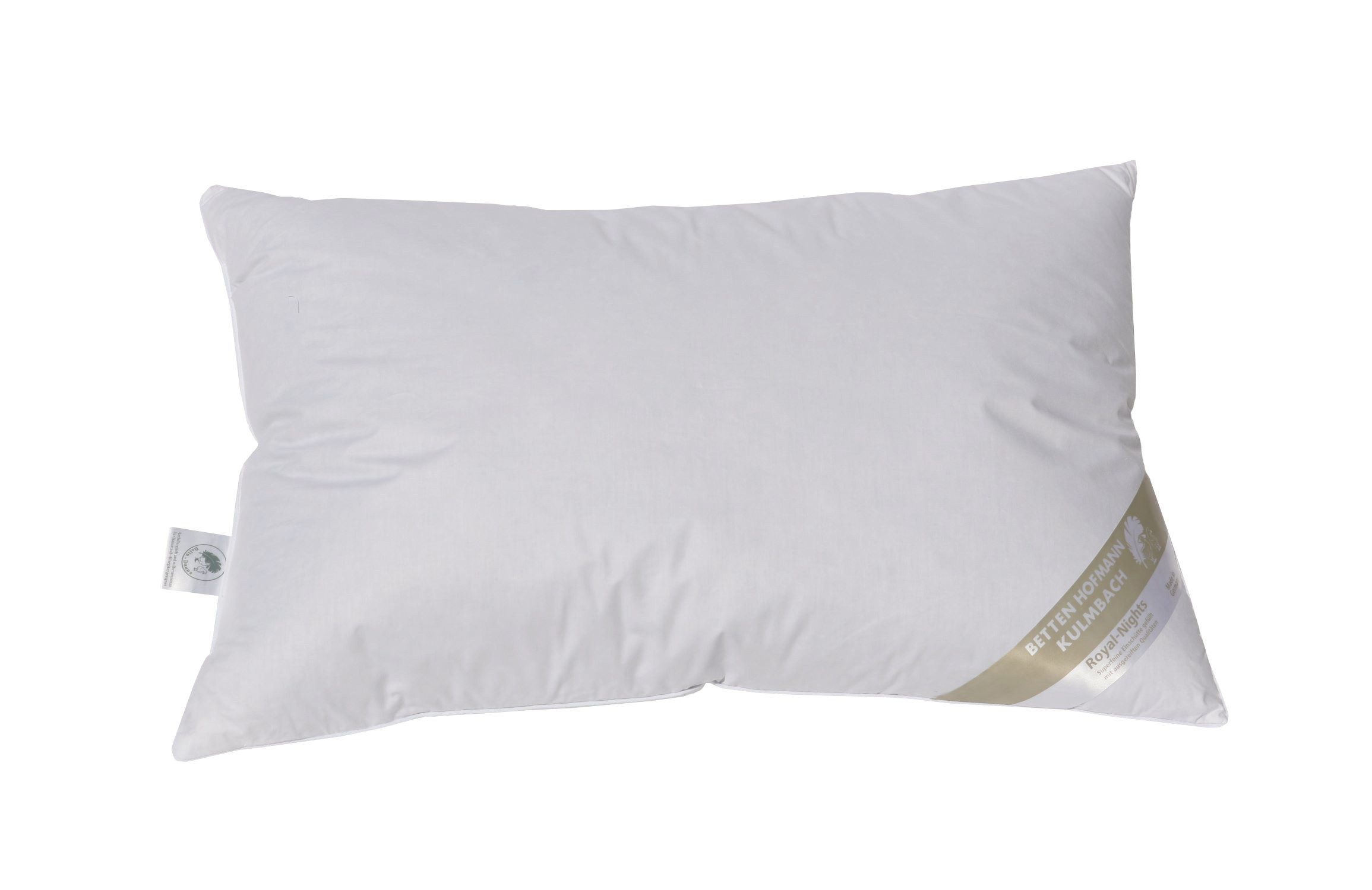 Betten Hofmann 3-Kammer-Kopfkissen Betten Hofmann Luxus 3-Kammer-Kopfkissen 50x75 cm weiche Daunenhülle, Füllung: Federn und Daunen, Bezug: 100% Baumwolle, Seitenschläfer, Rückenschläfer, weich und unterstützend, made in Germany, allergikergeeignet