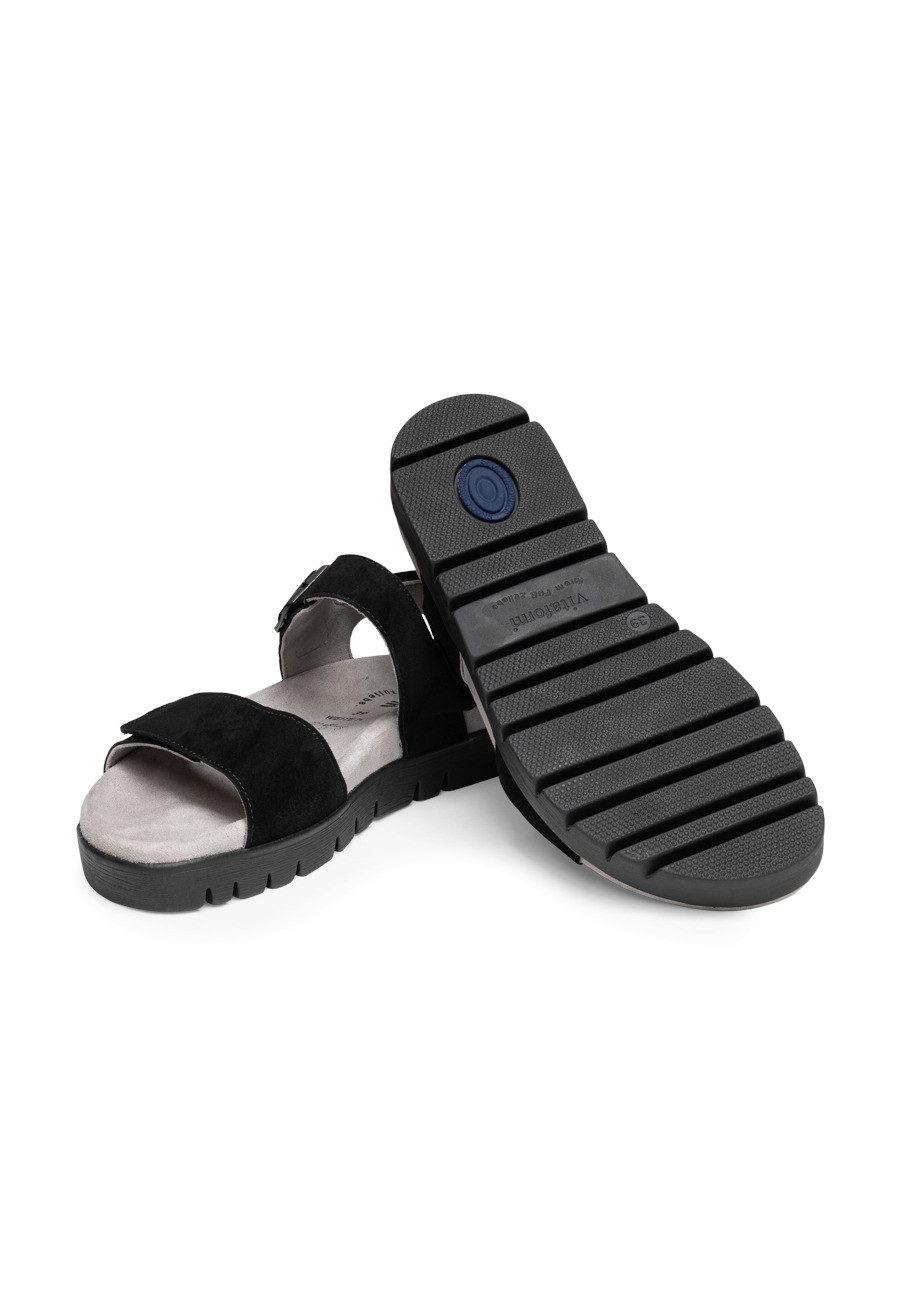 vitaform Damen Sandalen Samtziegenleder Sandale