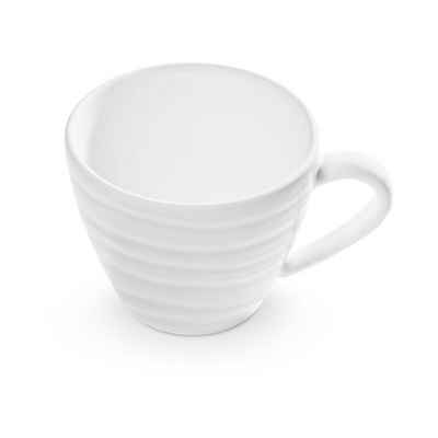 Gmundner Keramik Tasse Gmundner Keramik Weißgeflammt Kaffeetasse Gourmet (0 2L)