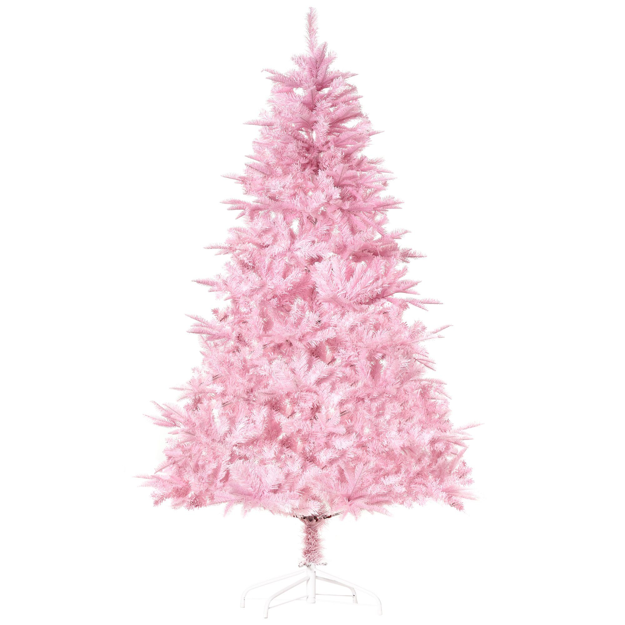HOMCOM Künstlicher Weihnachtsbaum Künstlicher Weihnachtsbaum, B75 x 150H cm (BxH), rosa