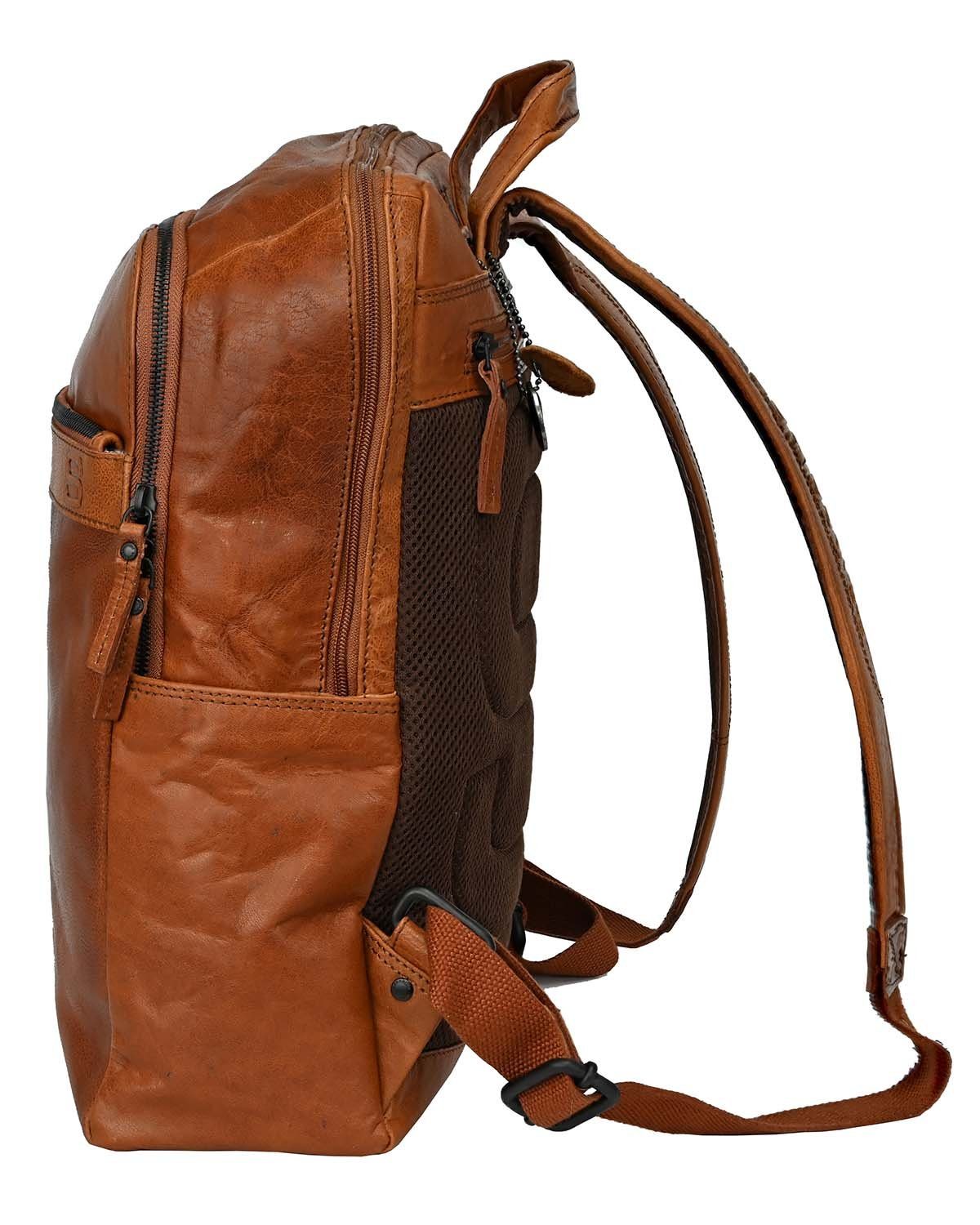 Spikes & Sparrow Cityrucksack Spikes & Sparrow-Laptop-Backpack brandy