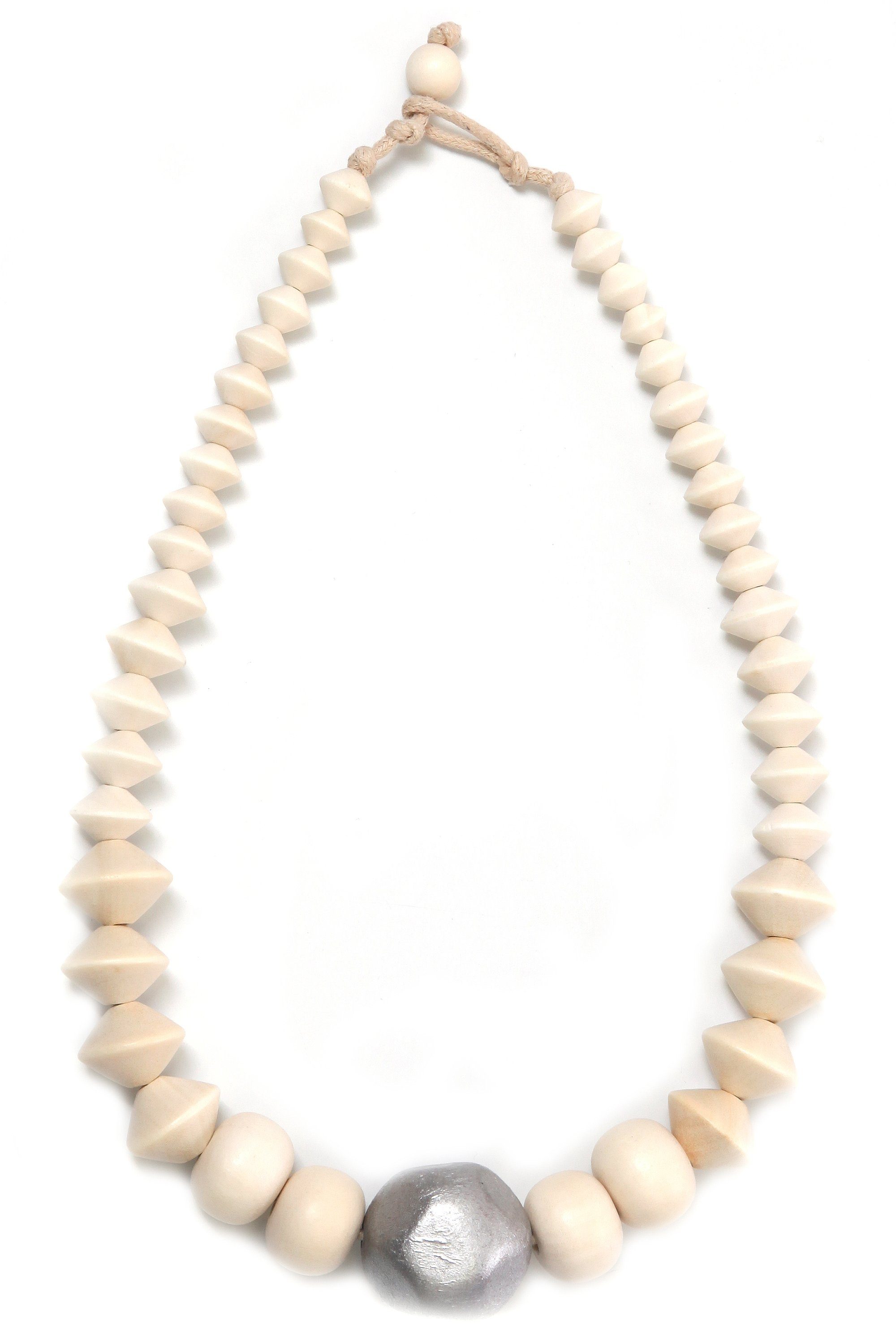 COLLEZIONE ALESSANDRO Kette mit Anhänger Kara, mit Holzperlen