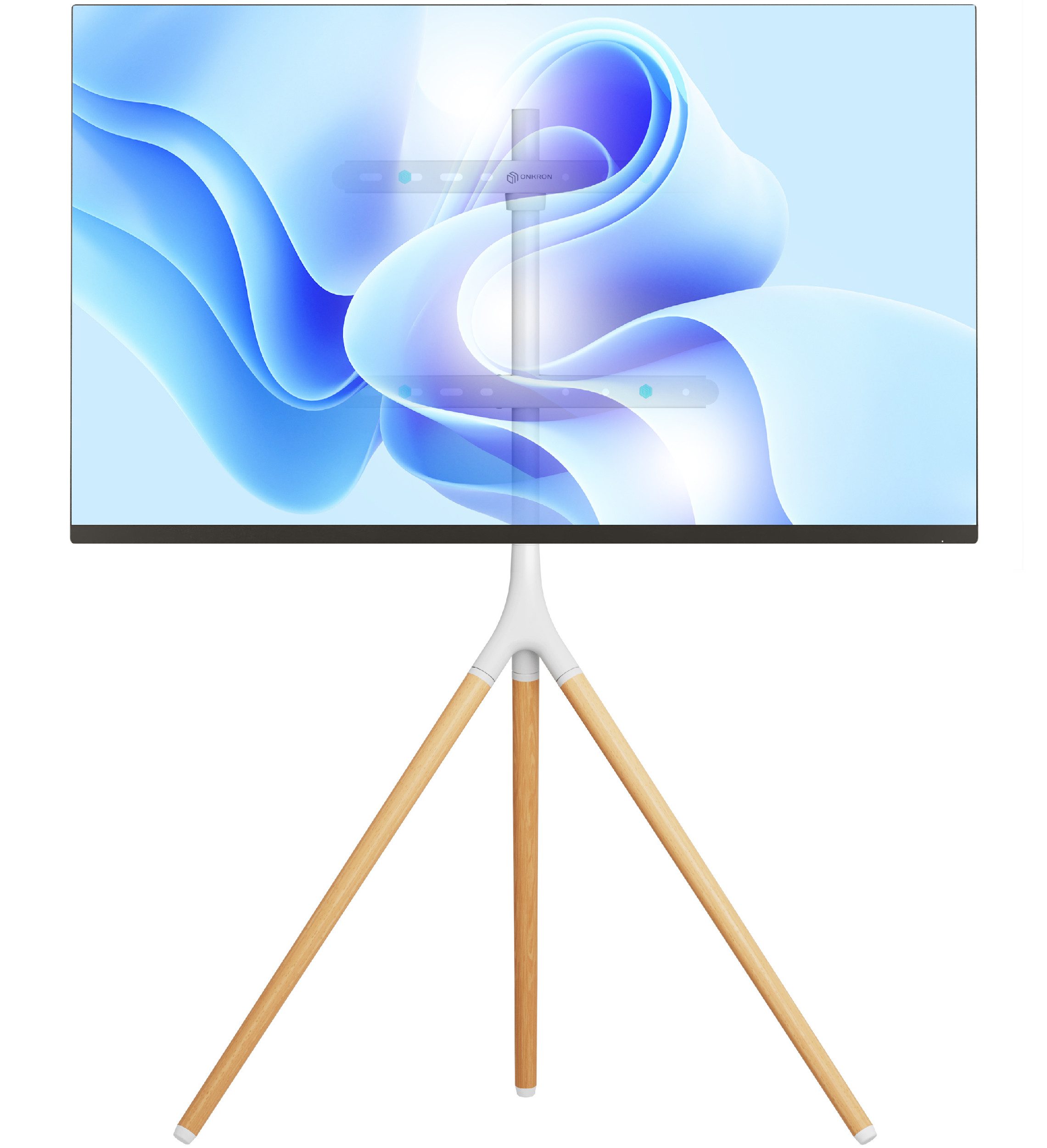 ONKRON TV-Ständer ONKRON 32"-65", 35 kg max, VESA 400x400, Höhenverstellbar, TS1220, (bis 65 Zoll, TV Ständer, 1-tlg., TV-Ständer, Anleitung, Montagezubehör, CM1-BLK für Kabelleitung, Höhenverstellbarkeit: 700-1200 mm (70-120 cm), bis 35 kg)