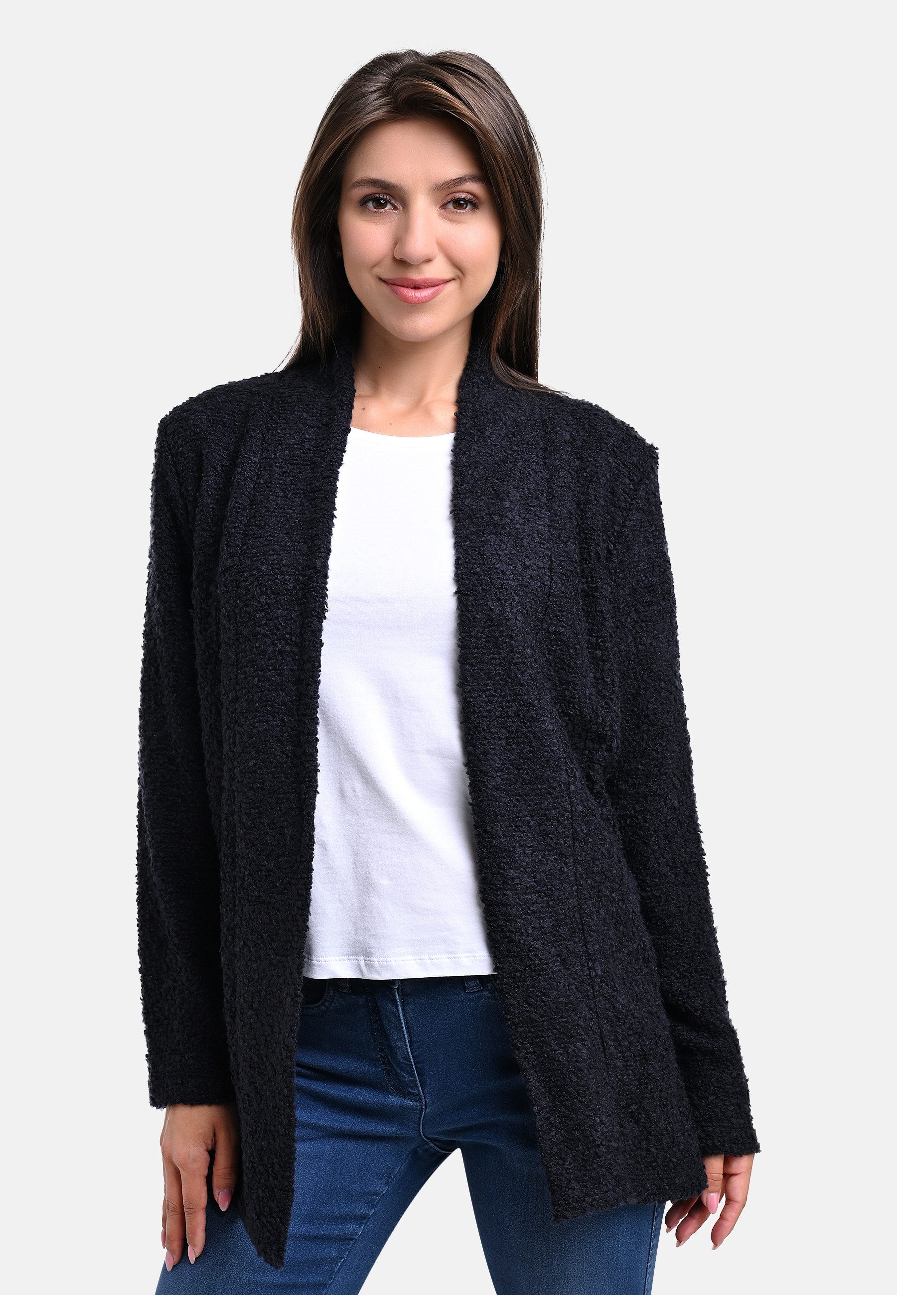 BICALLA Cardigan Strick-Cardigan in Dunkelblau (1-tlg) günstig online kaufen