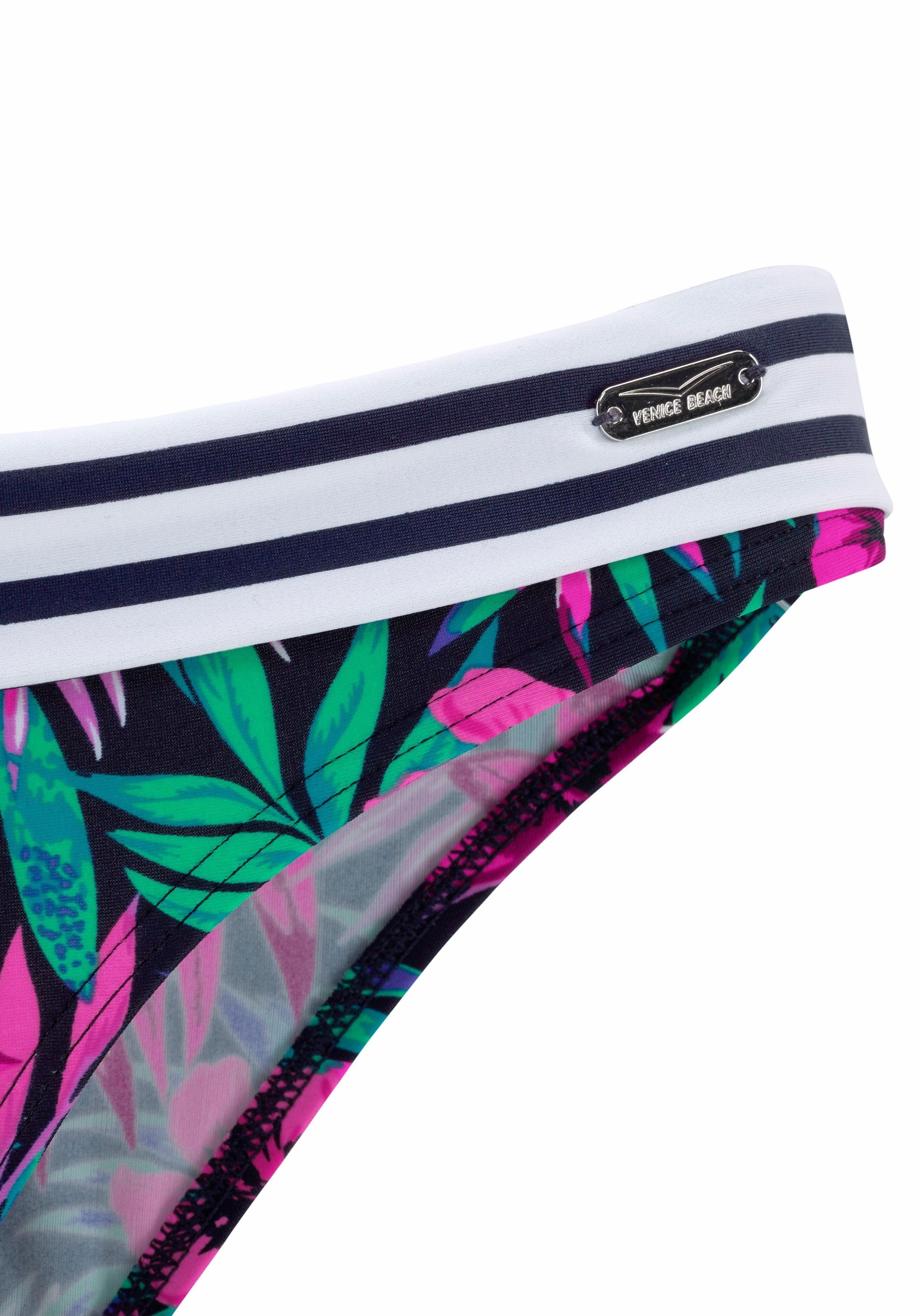 Venice Beach Bikini-Hose Summer mit Umschlagbund