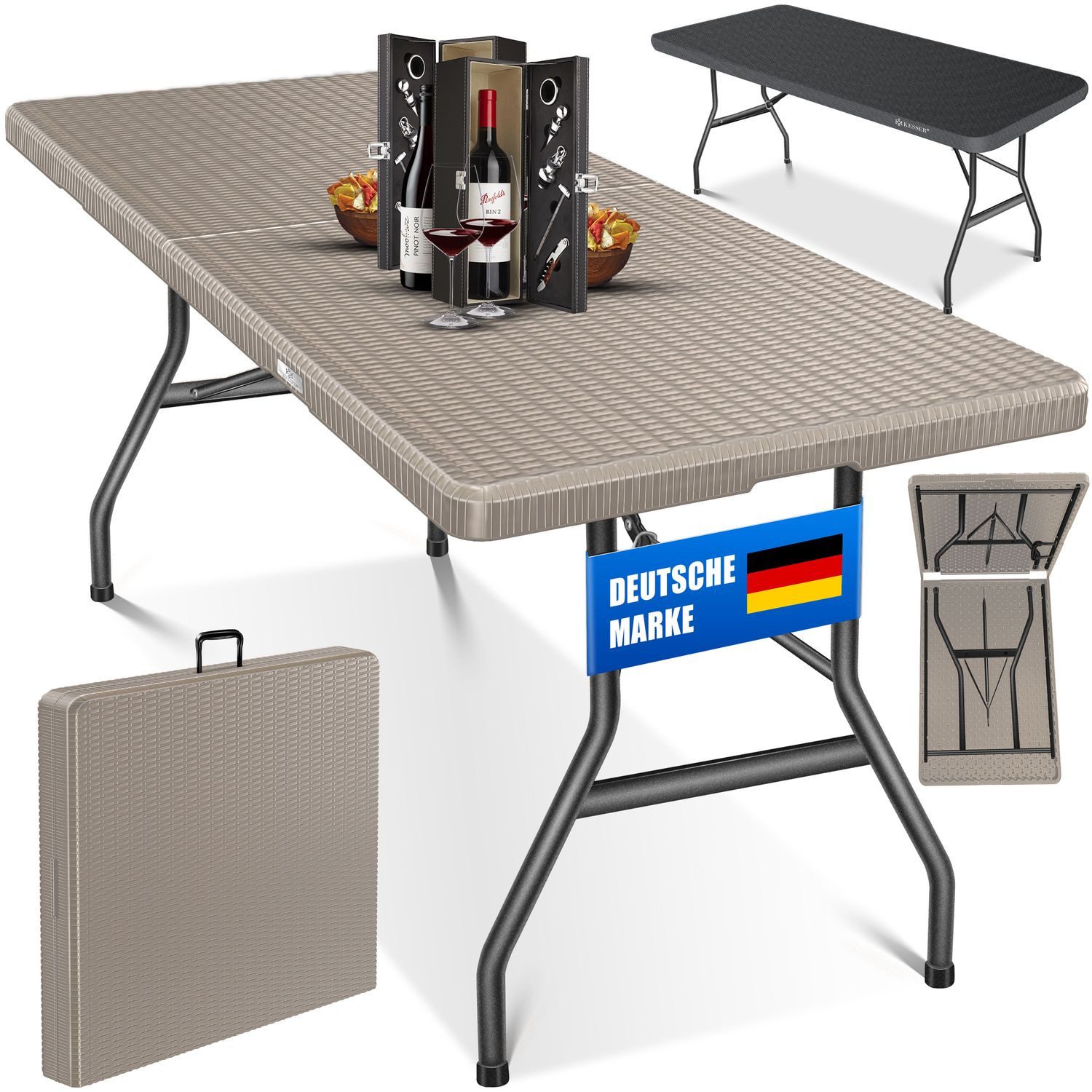 KESSER Tabletttisch, Buffettisch Tisch klappbar Kunststoff günstig online kaufen