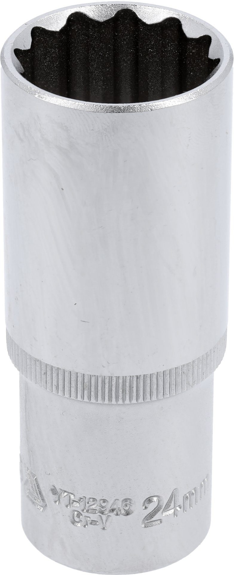 Yato Stecknuss Lange 12-kant Stecknuss 24 mm 1/2" CrV, Lange 12-kant Stecknuss 24 mm 1/2" CrV, Lange 12-kant Stecknuss 24 mm 1/2" CrV