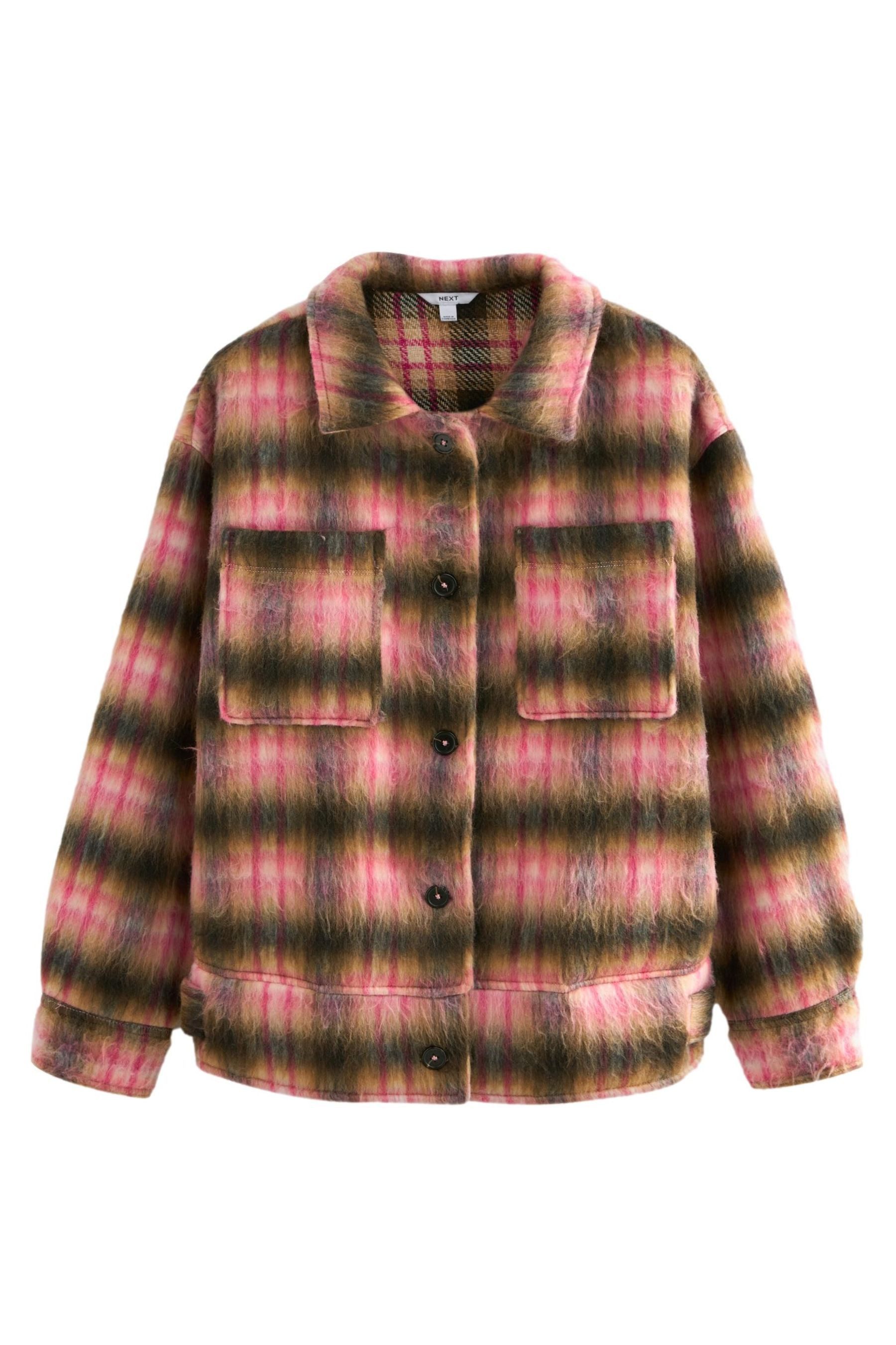 Next Fleecejacke Karierte, angeraute Hemdjacke aus günstig online kaufen