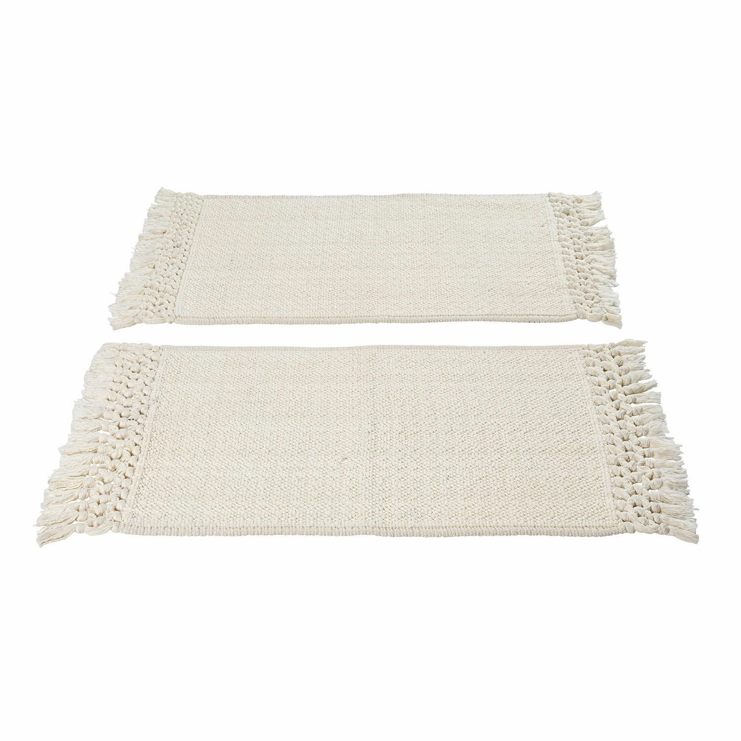 Mirabeau Badematte Badematte 2er Set Faelwyn creme, Höhe 400 mm, 100% Baumwolle, none – Bild 2 von 5