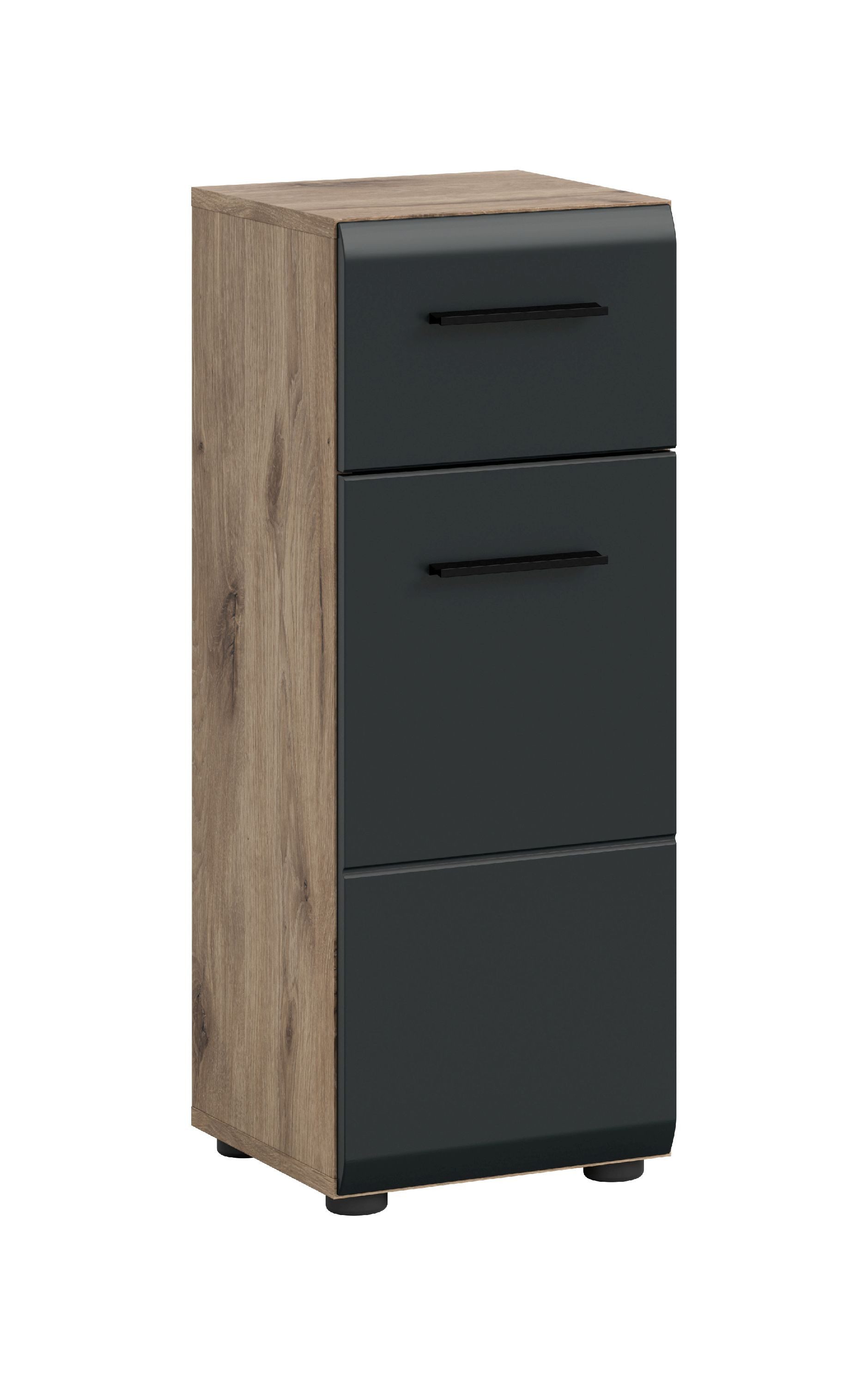 xonox.home Stauraumschrank Nox Oak Nachbildung Melamin beschichtet modern 30x80x30 cm