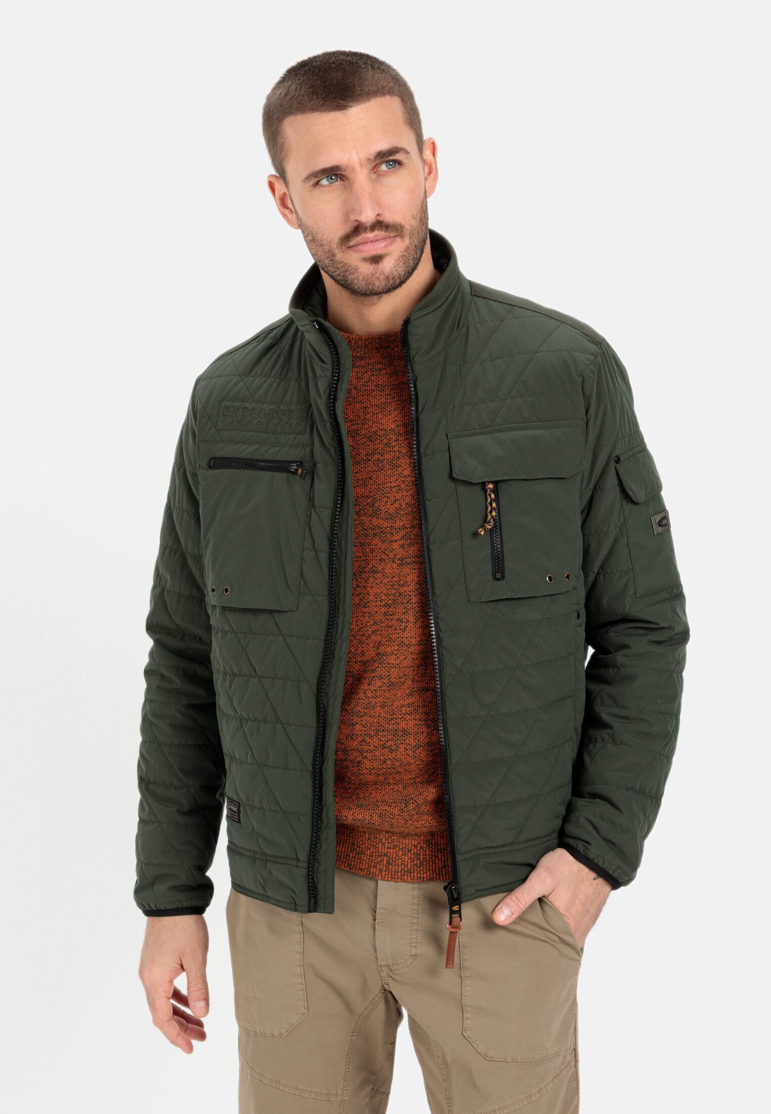 camel active Steppjacke mit Stehkragen