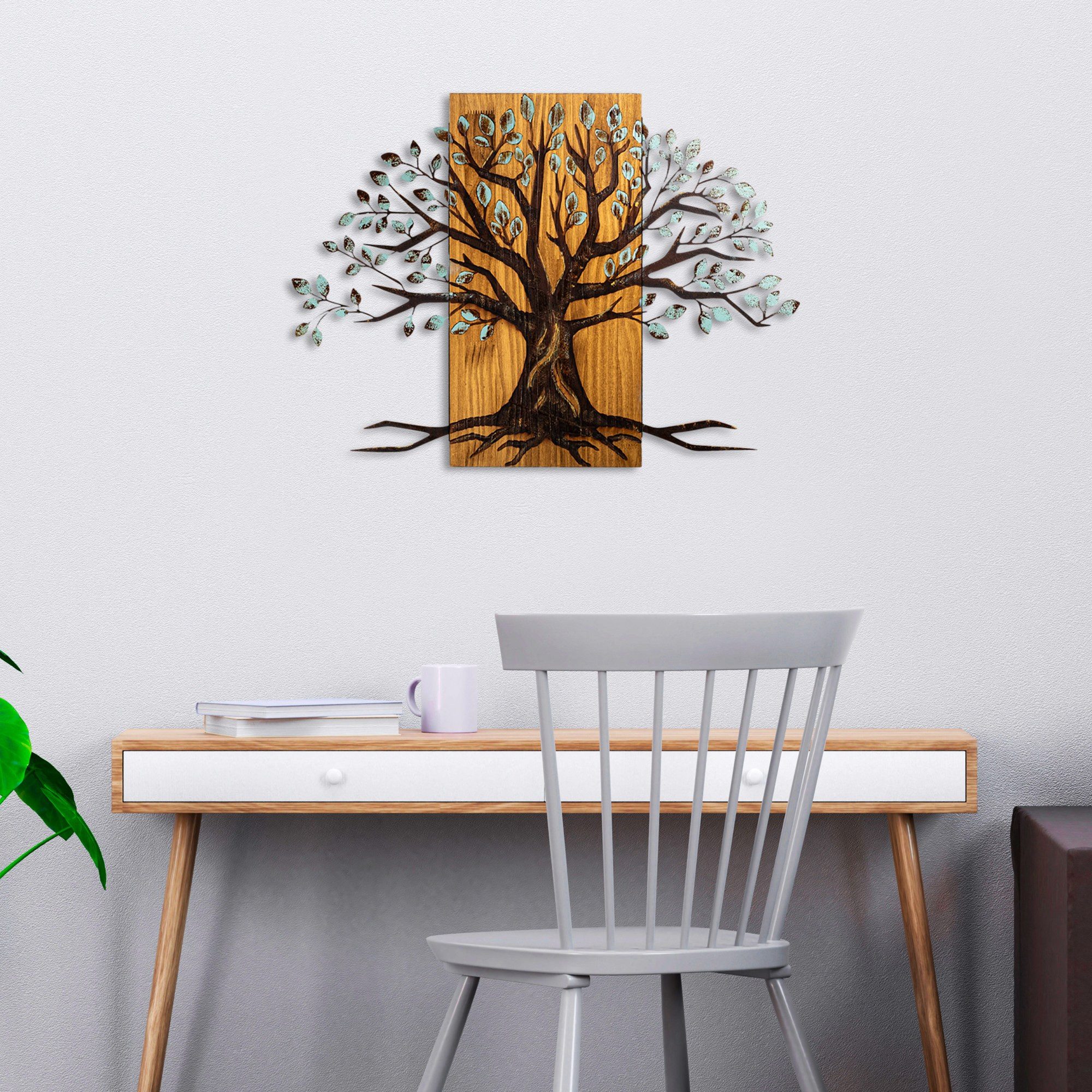 Wallity Wanddekoobjekt 100% WOODEN (Thickness: 3 cm) / METAL (Thickness: 1, günstig online kaufen