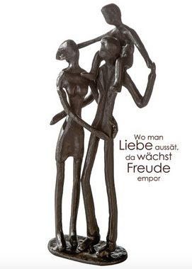 GILDE Dekofigur, Themen Figur Skulptur mit Spruch und Weisheit WO MAN LIEBE