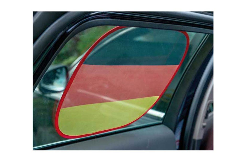 Sonnenschutz, Happy People, Sonnenschutz Saugnapfhalterung Deutschland Auto 35 Fanartikel halbtransparent, für x 45cm mit