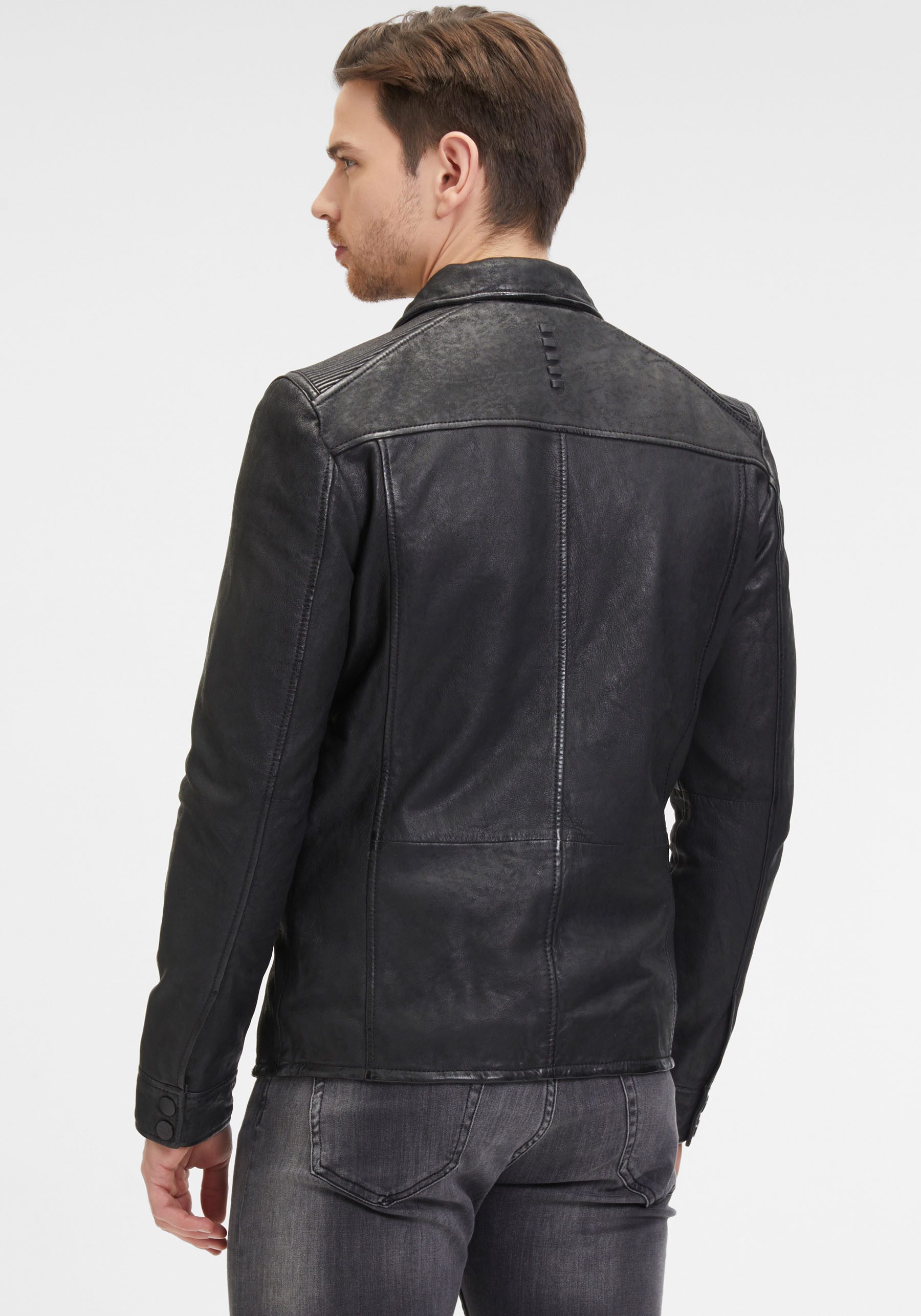 Mauritius Lederjacke G2MImon SF mit Druckerleiste, günstig online kaufen
