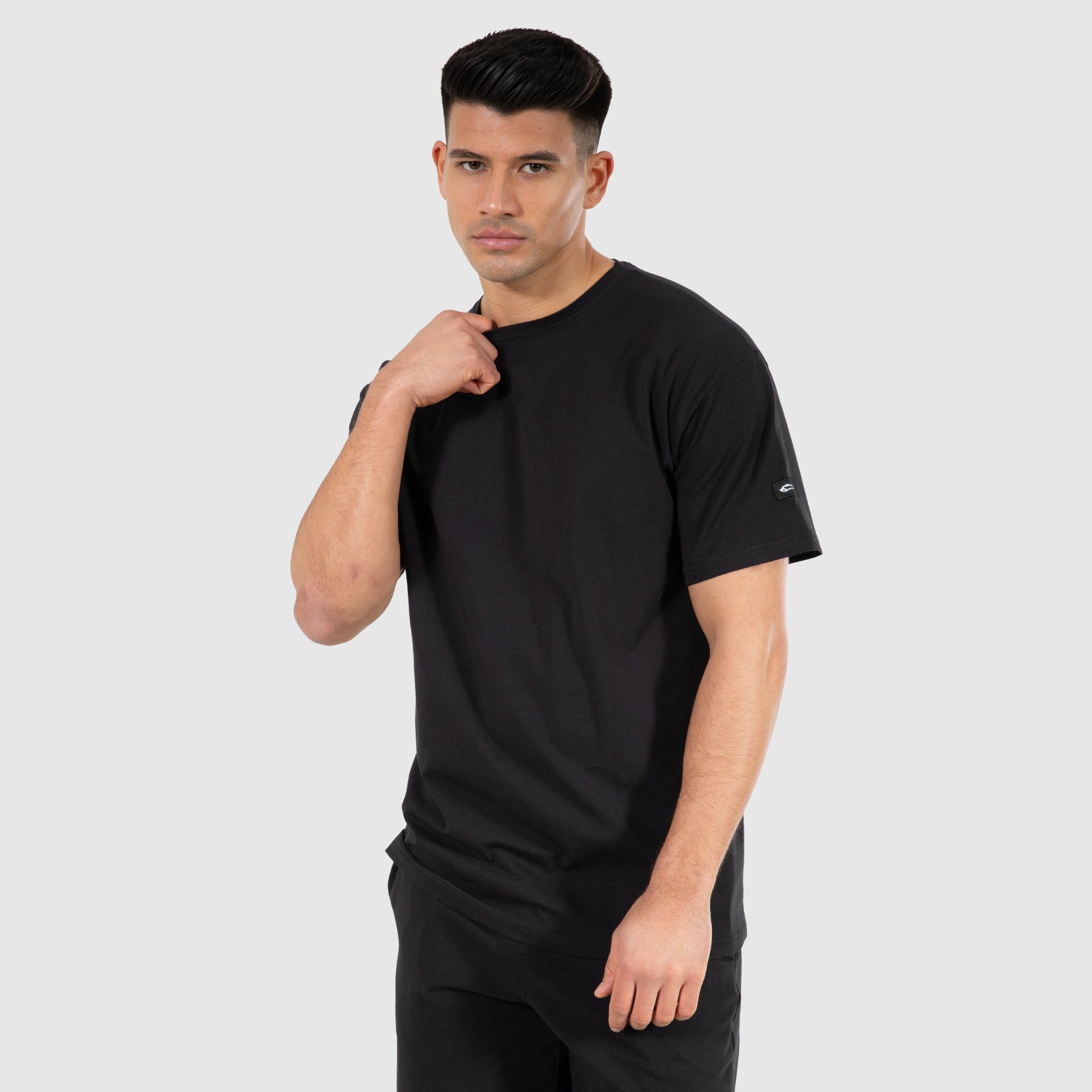 SMILODOX Herren T-Shirt Zeyn - Atmungsaktives Sportshirt Mit Raglanärmeln Für Training & Alltag