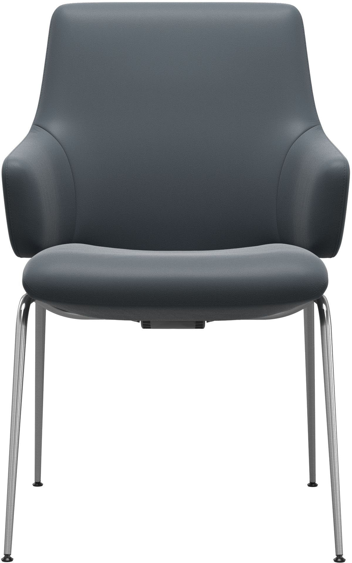Stressless® Polsterstuhl Laurel, Low Back mit Armlehne, Größe L, mit Beinen aus Stahl in Chrom glänzend