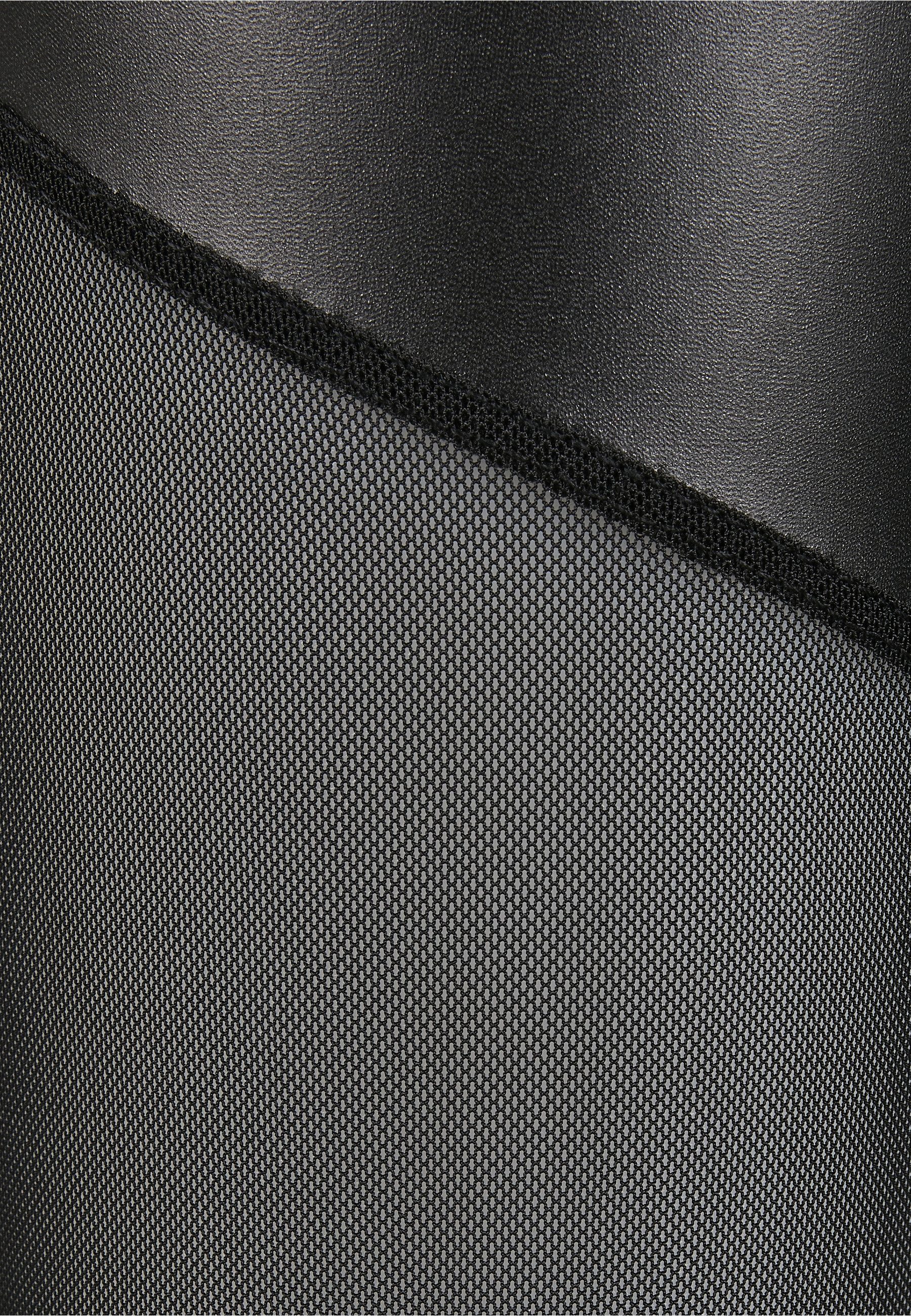 URBAN CLASSICS Leggings Urban Classics Damen Ladies Tech Mesh Faux Leather Leggings (1-tlg)