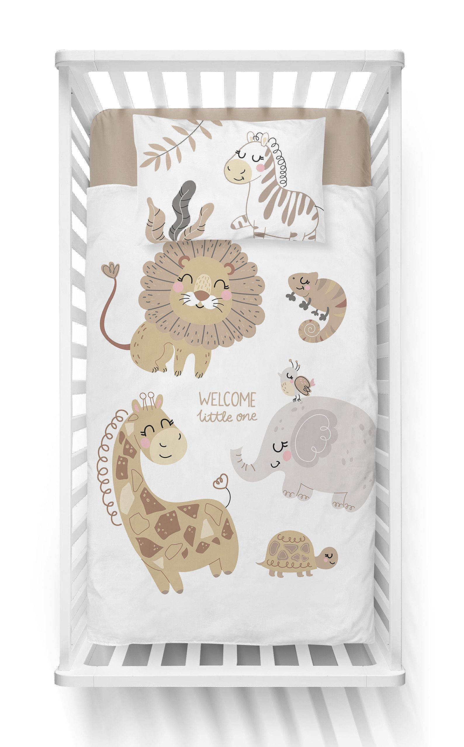 Häßler Homefashion Babybettwäsche Set Dschungel 2tlg. günstig online kaufen