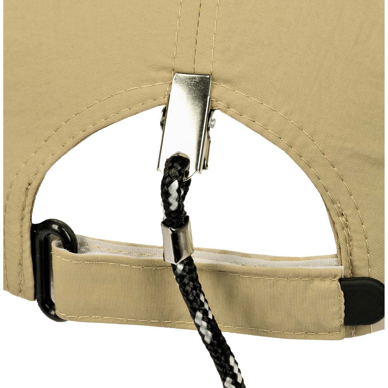 Lipodo Baseball Cap (1-St) Baseballcap beige Schirm mit