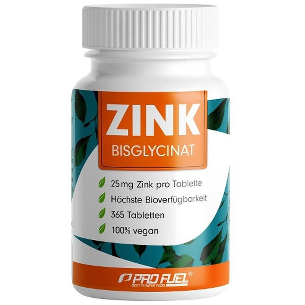 ProFuel ProFuel Zink Bisclycinat hochdosiert 365 Tabletten, 365 St.