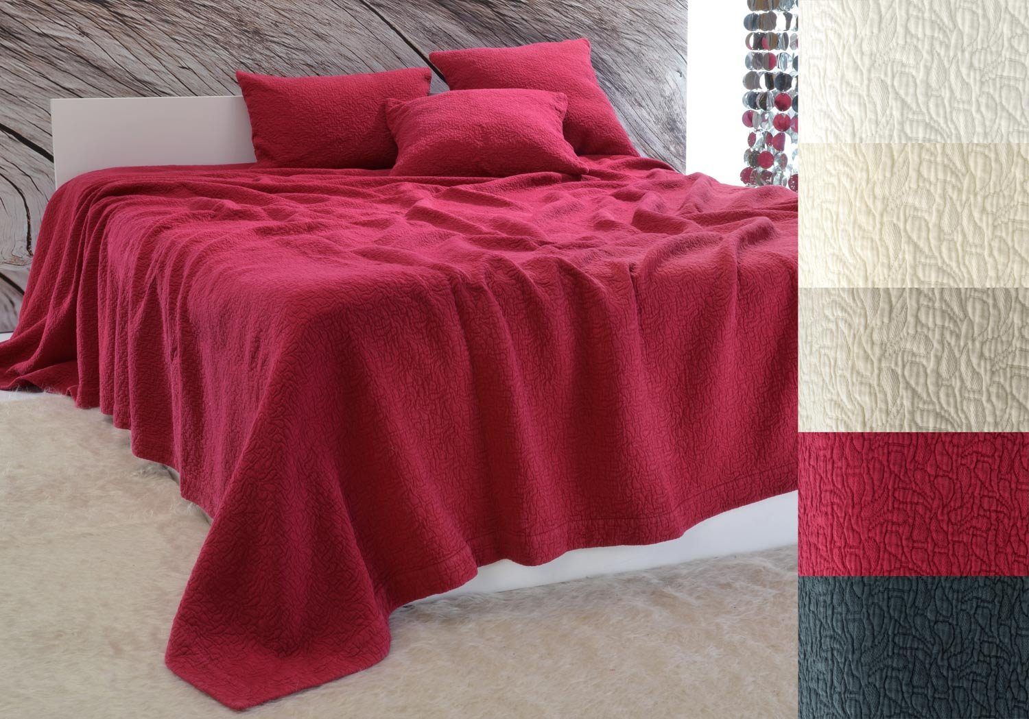 Wohnen und Accessoires GmbH & Co. KG Bettüberwurf Tagesdecke Estoril - Paisley Muster