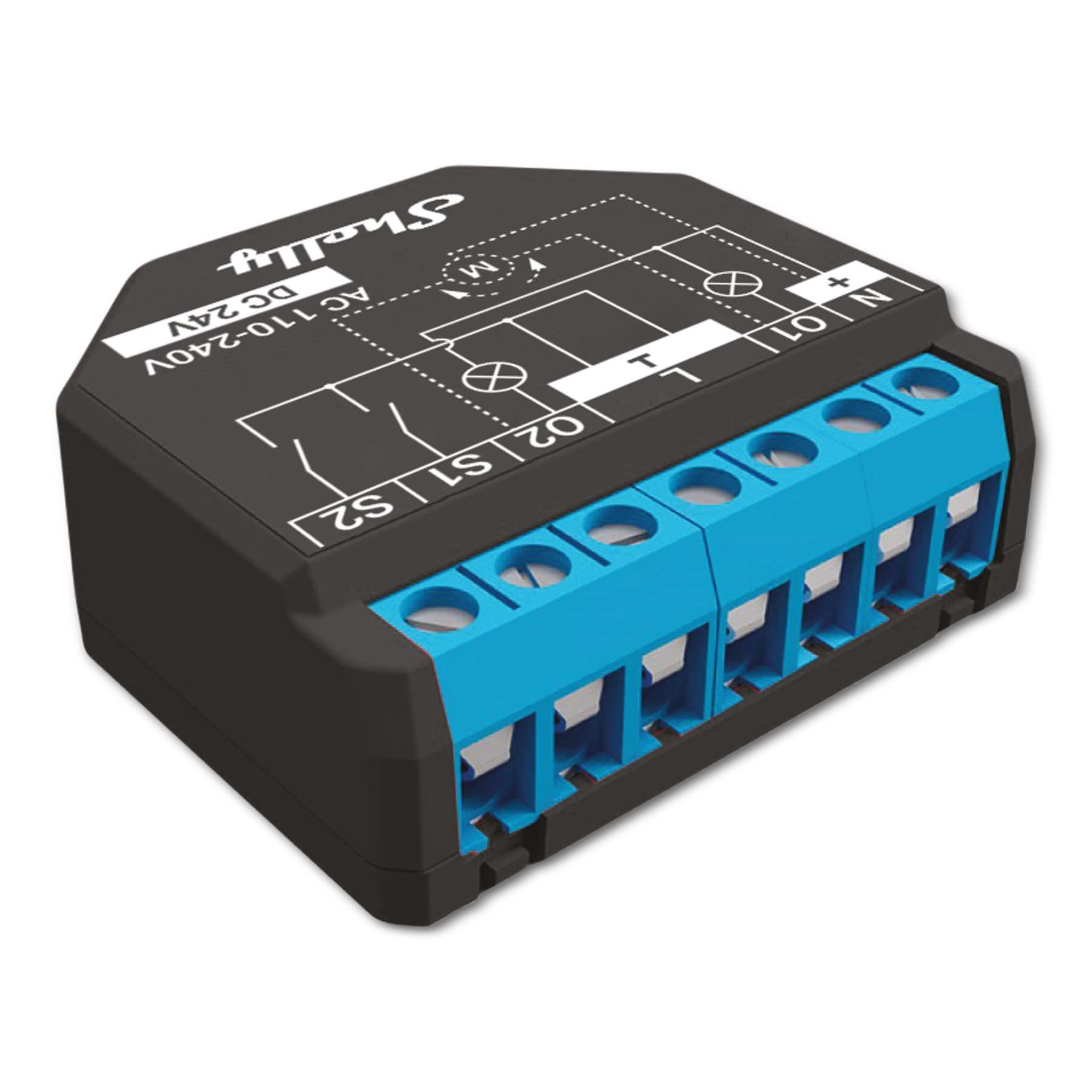Shelly Smart-Home-Gurtwickler SHELLY WLAN-Schaltaktor Plus 2PM, 2x 10 A, Bl günstig online kaufen