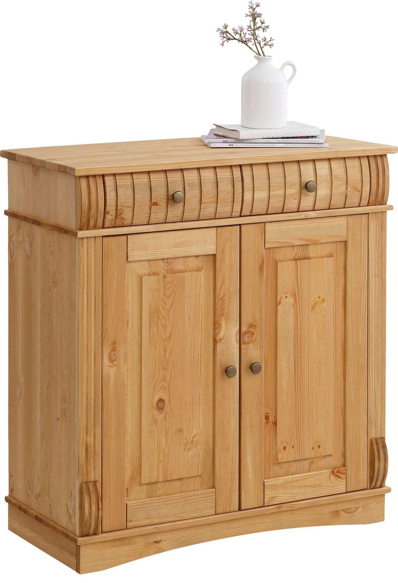 OTTO home Kommode Teresa Sideboard nur 2 Schubkästen, aus massiver Kiefer Breite 84 cm, Höhe 90 cm, FSC®