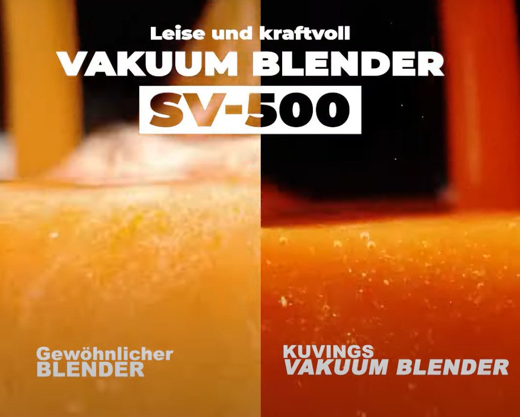 Kuvings Standmixer Vacuum Blender SV-500M, 1500 W, Optimale Vakuumbedingungen, 32.000 U/Min